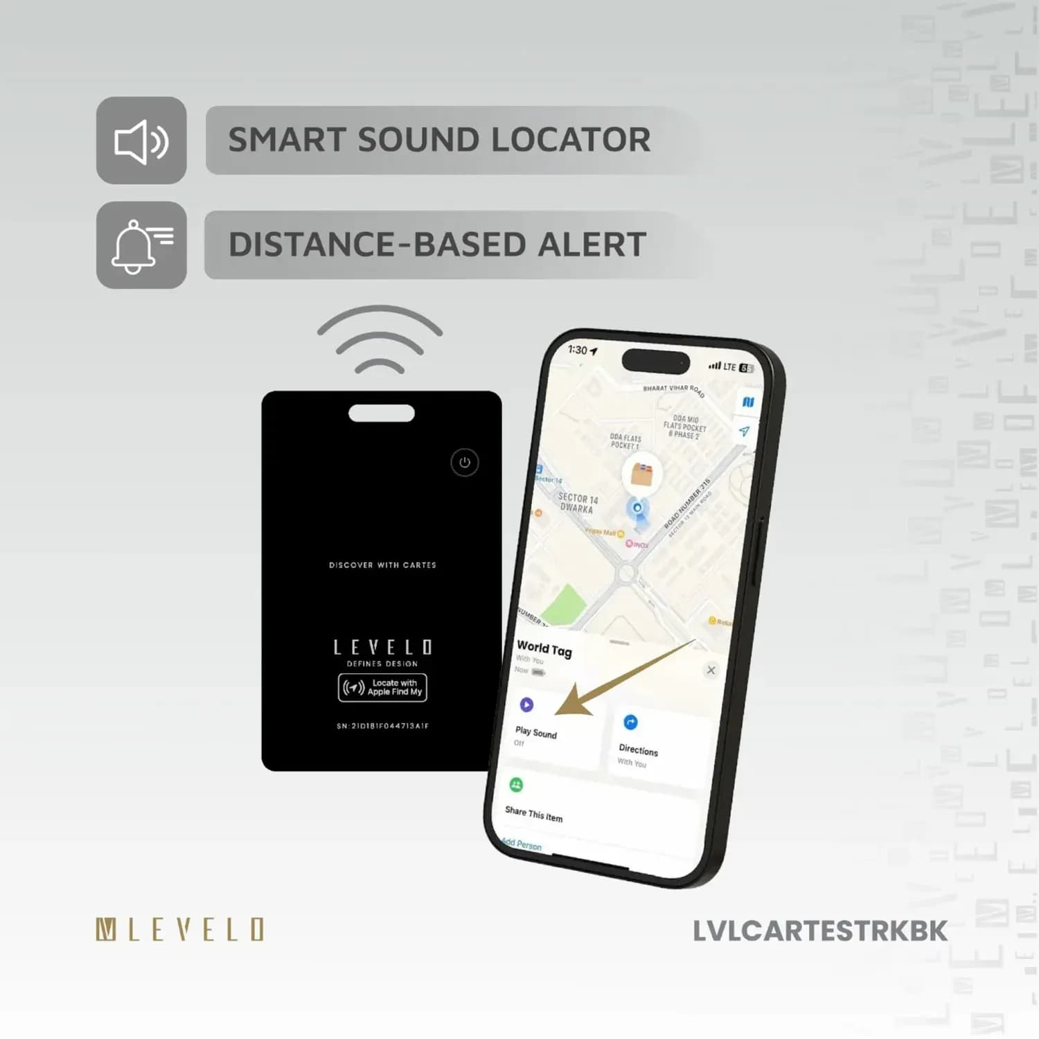 Levelo Cartes FindMy Card Tracker 3