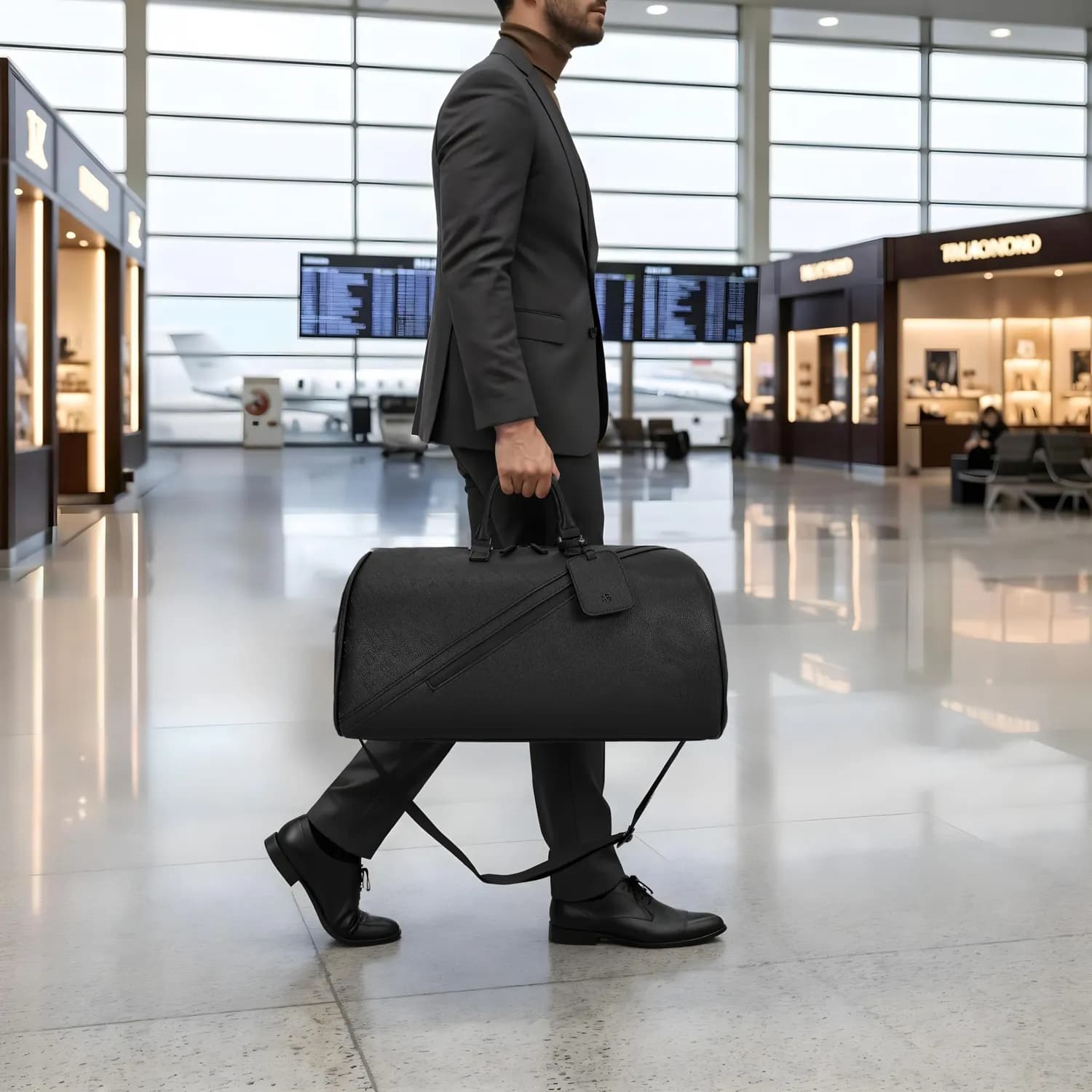 Levelo CarryAll PU Leather Duffle Bag 2