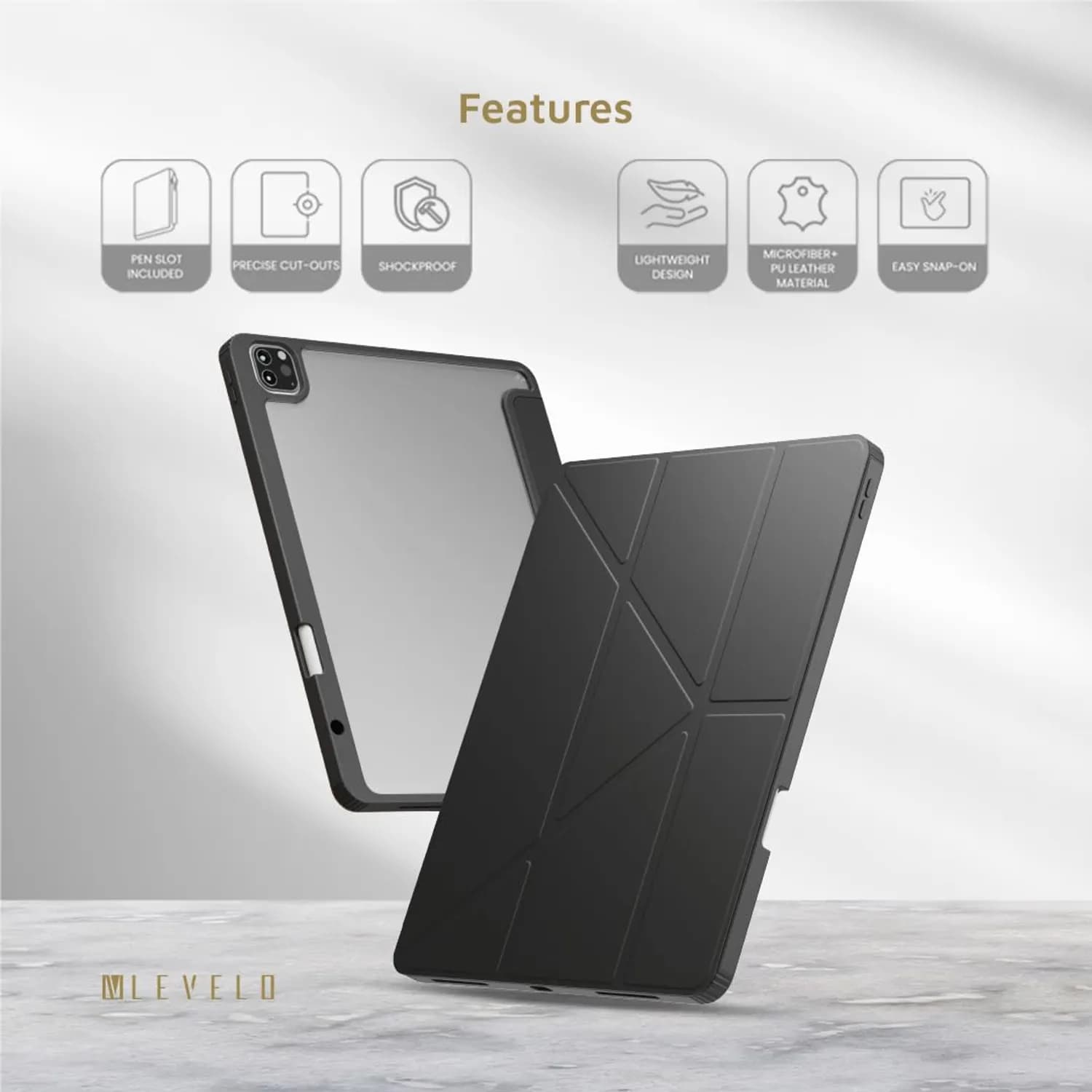 Levelo Conver Clear Back Hybrid Case 2