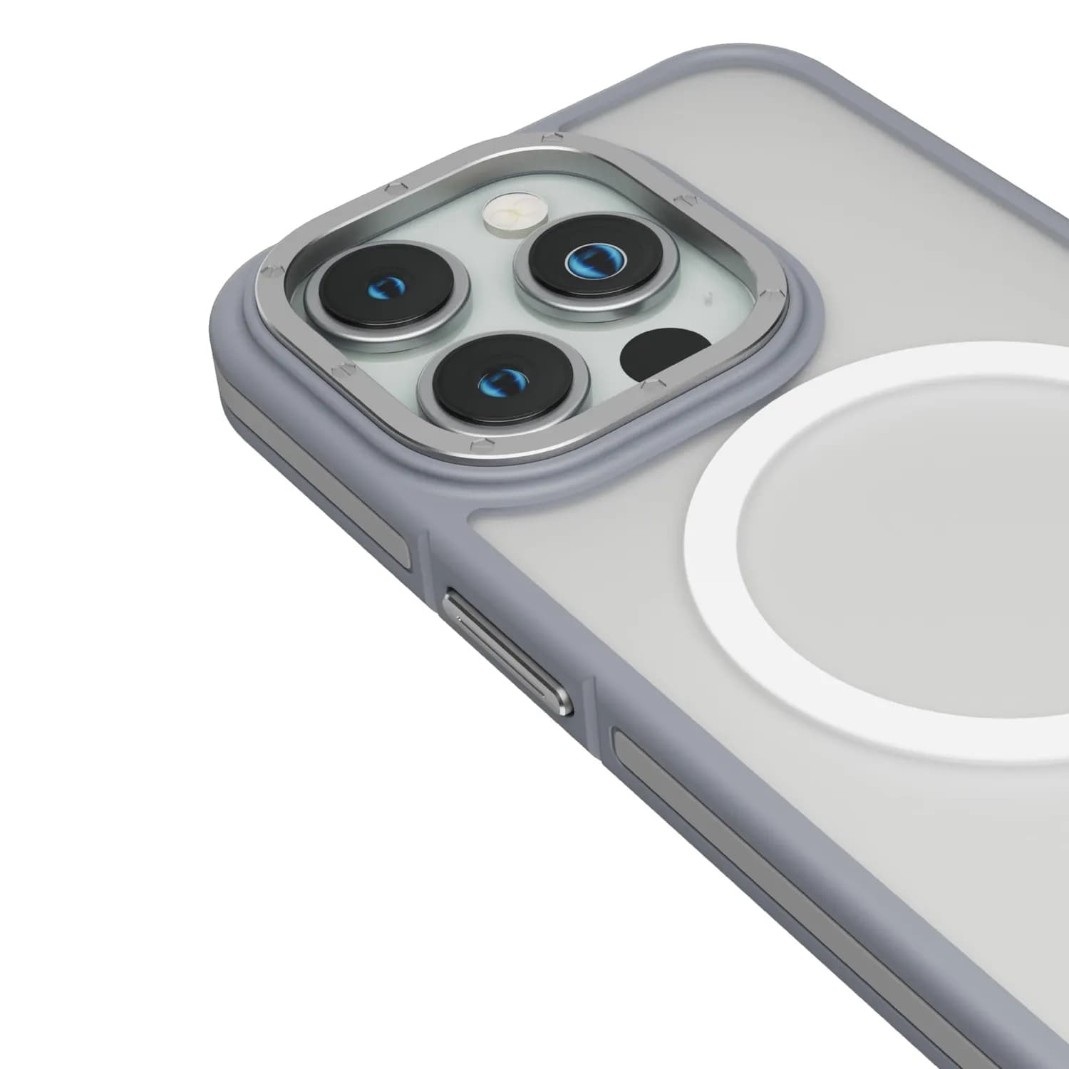 Levelo Case iPhone 15 Pro - Rouge, Grey 2