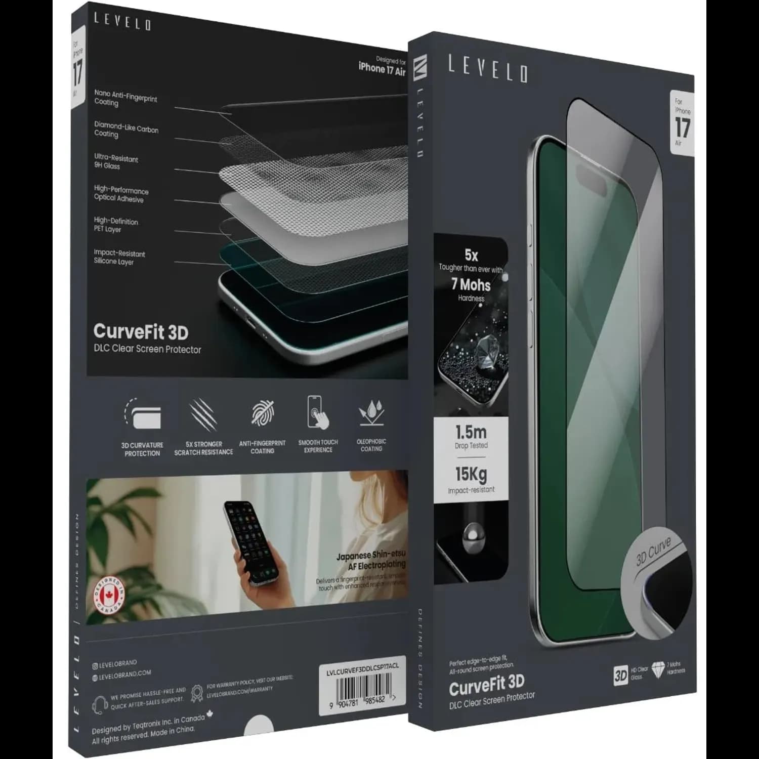 Levelo CurveFit 3D DLC Screen Protector 2