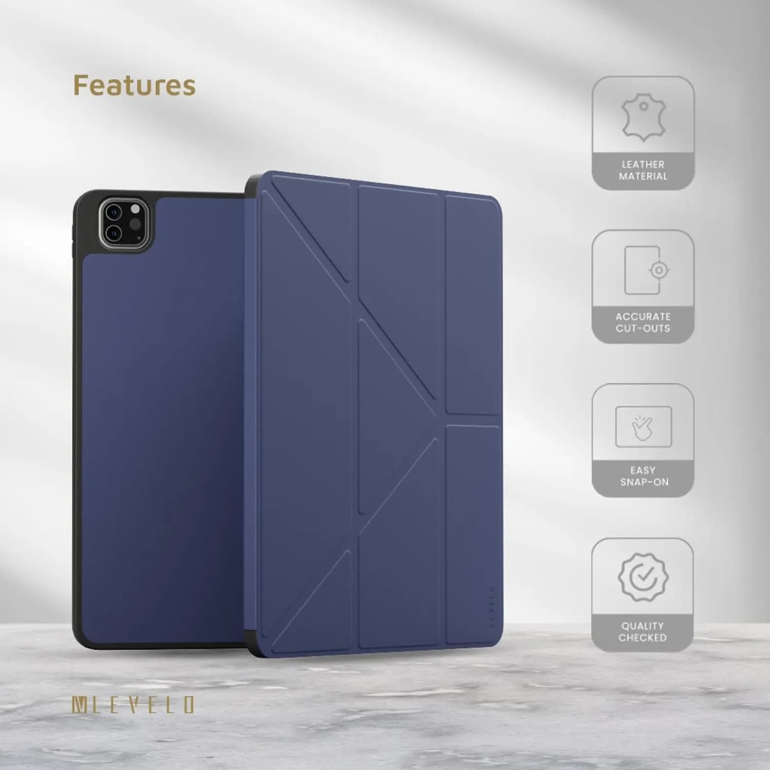 Levelo Elegante Hybrid Leather Magnetic Case 2