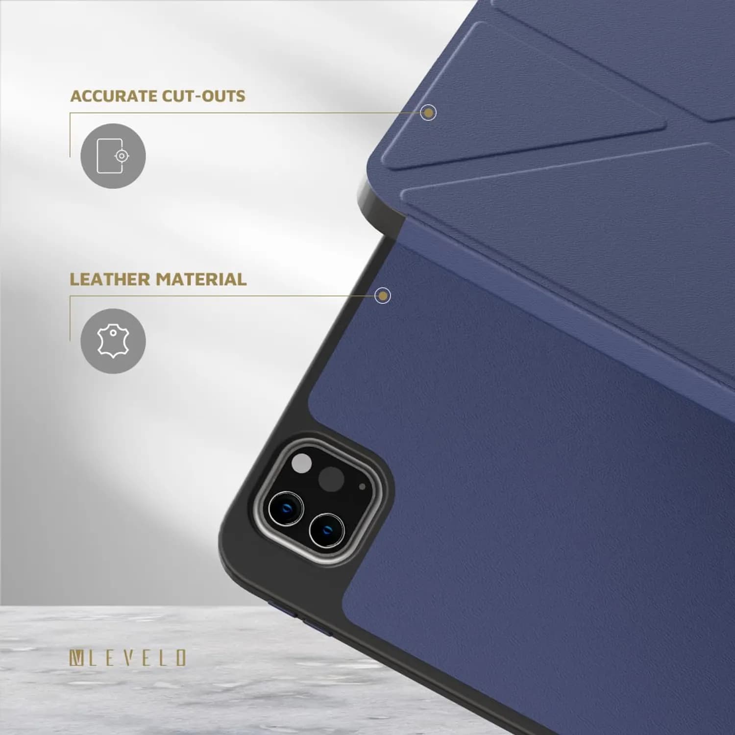Levelo Elegante Hybrid Leather Magnetic Case 4