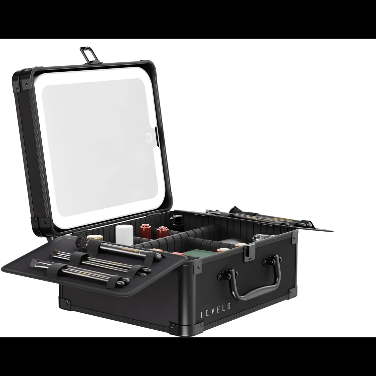 Levelo Elite Makeup Box Organizer With Mirror 3