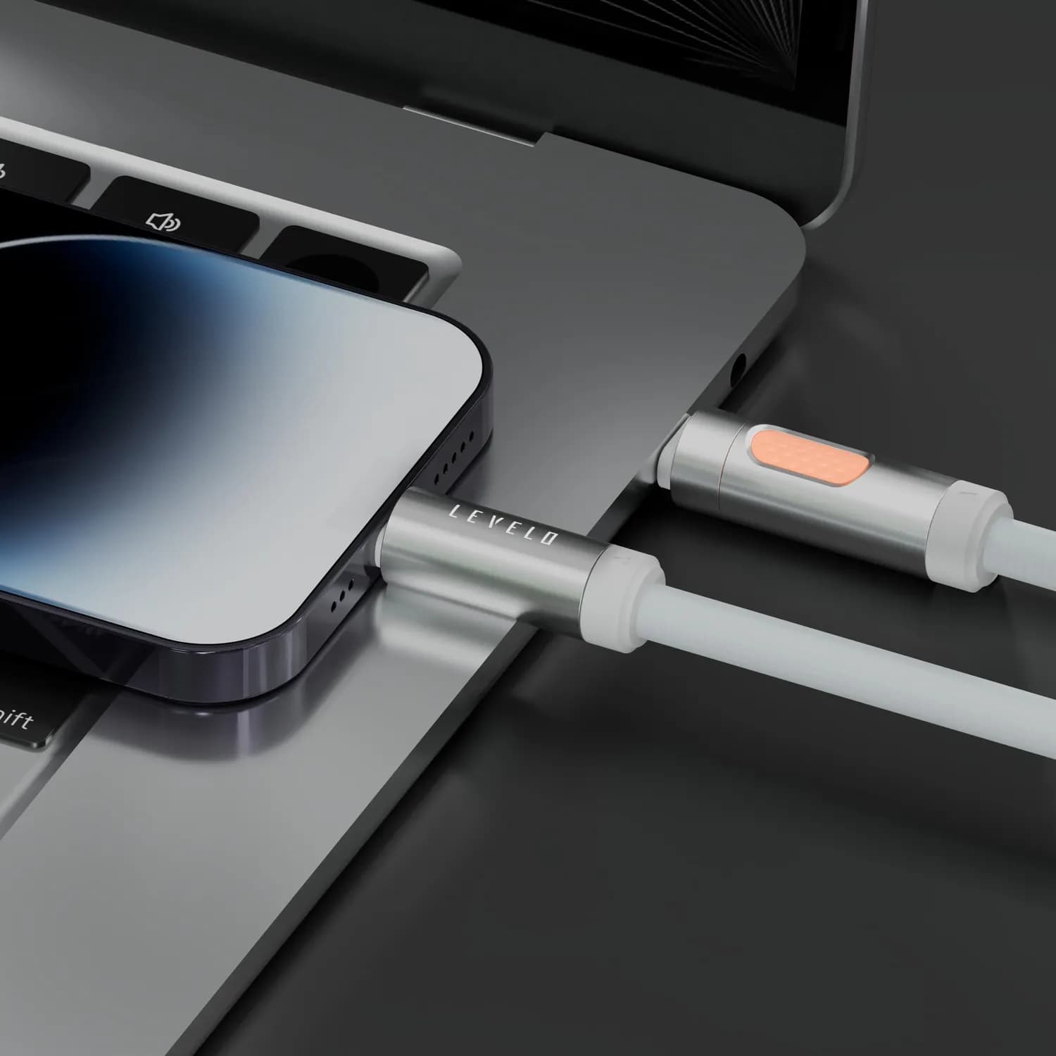 Levelo Engineered for Performance Designed for Elegance Essencecord
Type-C to Lightning 27W Aroma Cable 2
