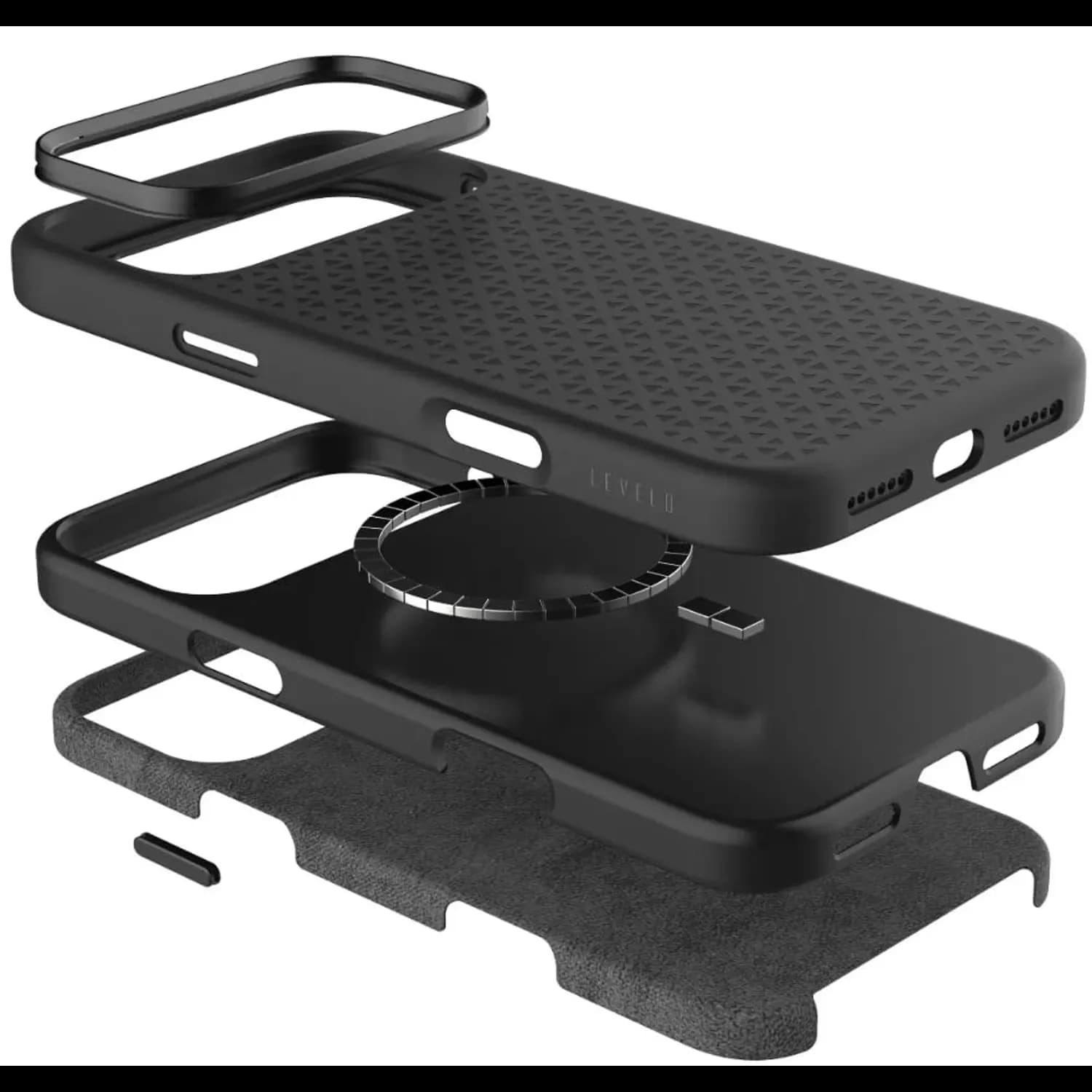 Levelo Fiora MagSafe Liquid Silicone Case With Pattern 5