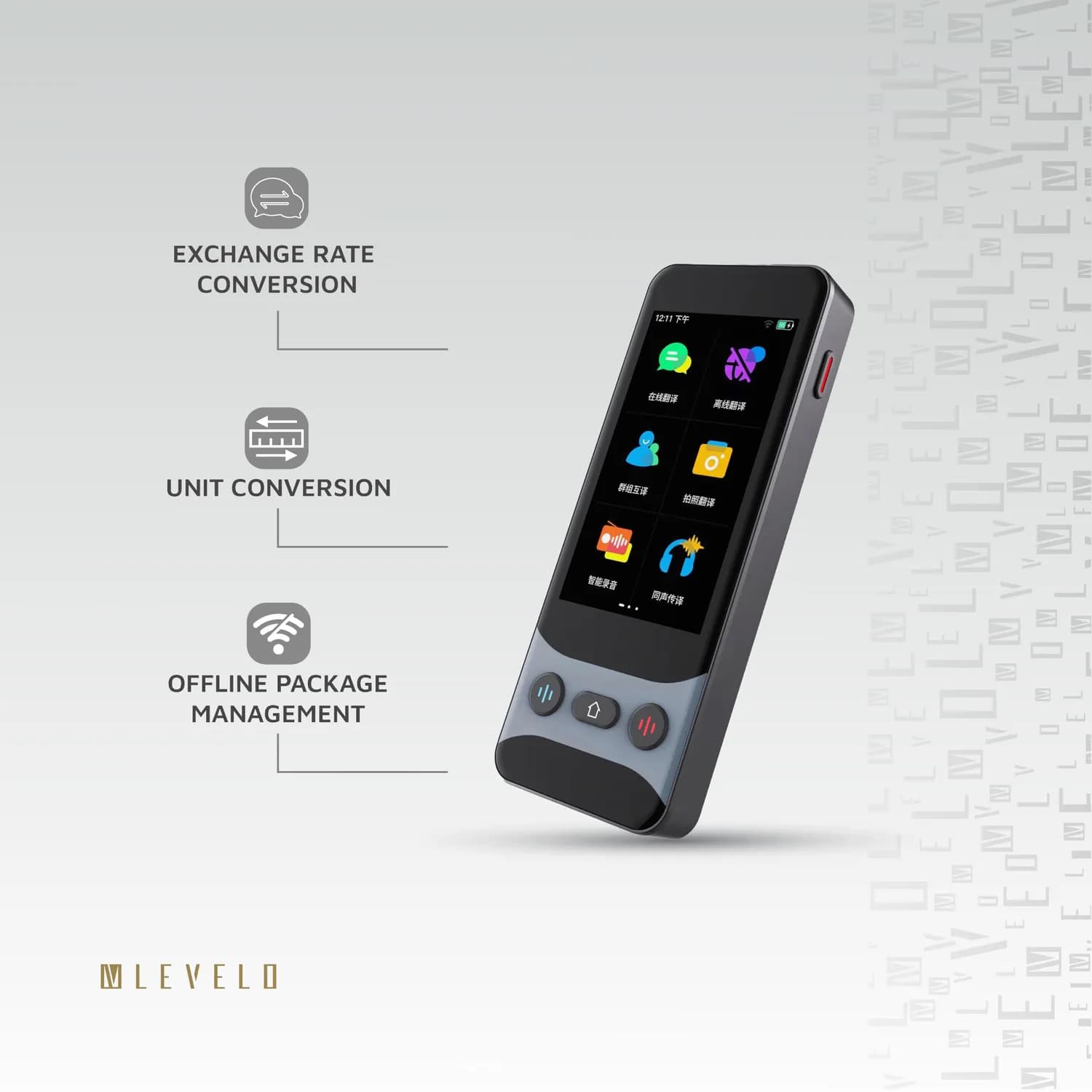 Levelo FluentLink Offline & Online Voice Translator 5