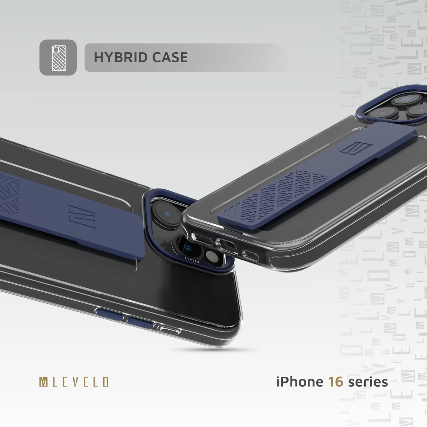 Levelo Silicone Grip Case - Impact Resistant, Blue — Blue 3