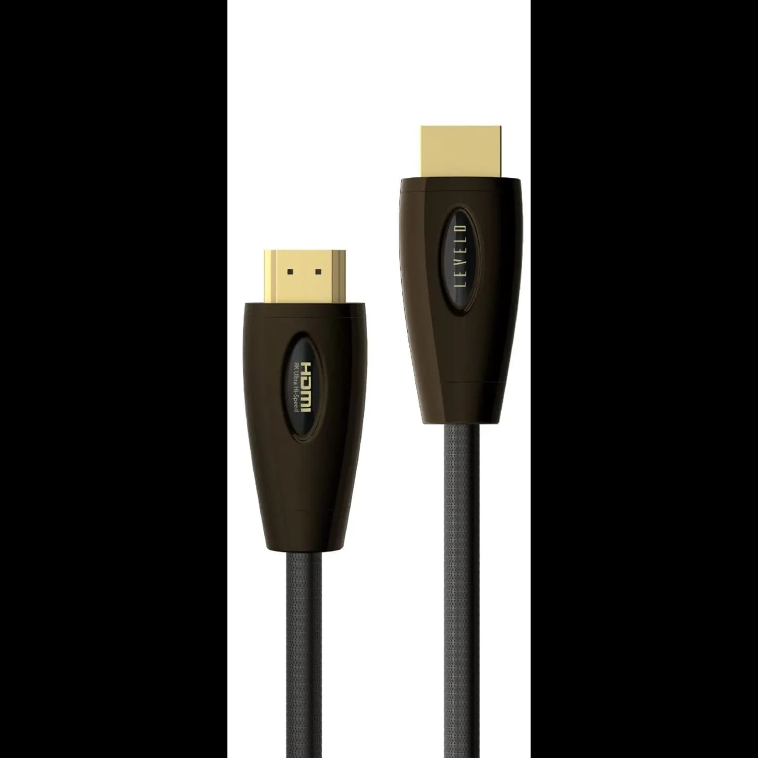 LEVELO HDMI Cable - 8K 60Hz, 2M Braided Black 1 LEVELO HDMI Cable - 8K 60Hz, 2M Braided Black 1