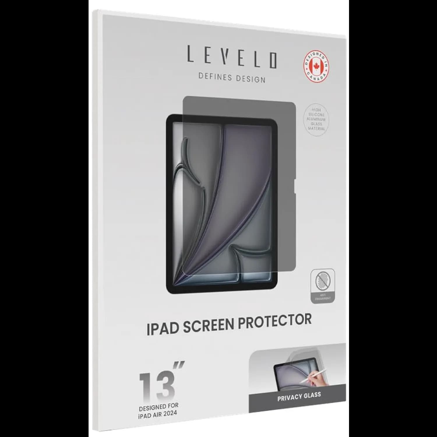 Levelo High Silicone Aluminum Glass Privacy Screen Protector 5