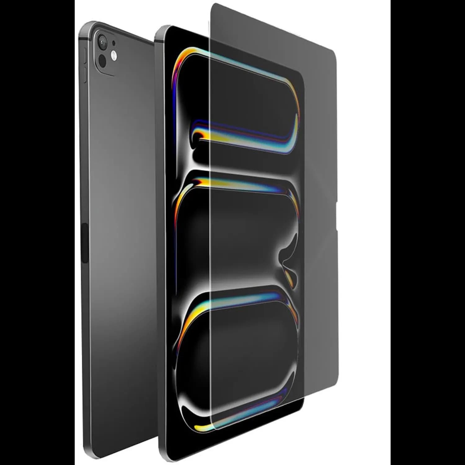 Levelo High Silicone Aluminum Glass Privacy Screen Protector — Black 3
