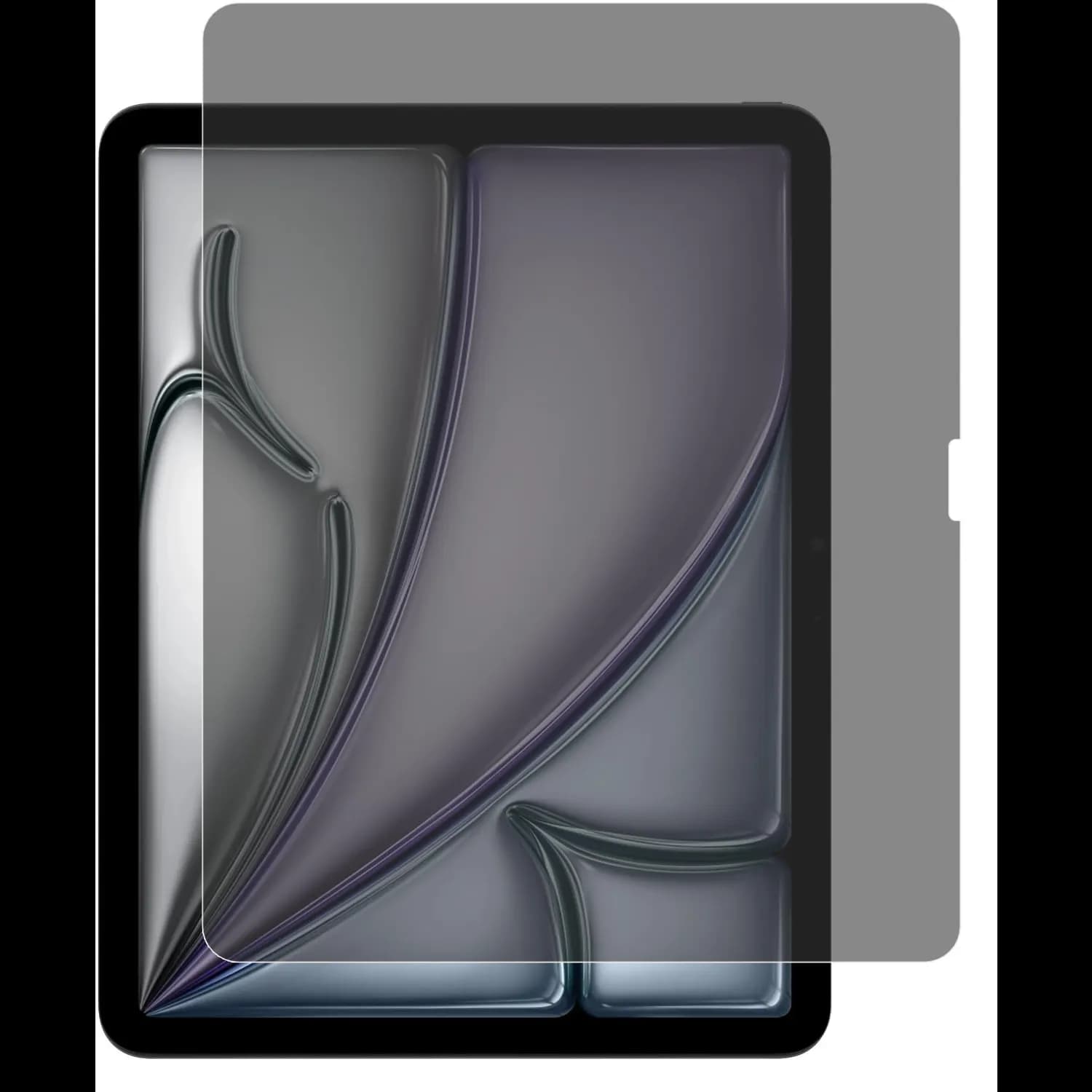 Levelo High Silicone Aluminum Glass Privacy Screen Protector — Black 1