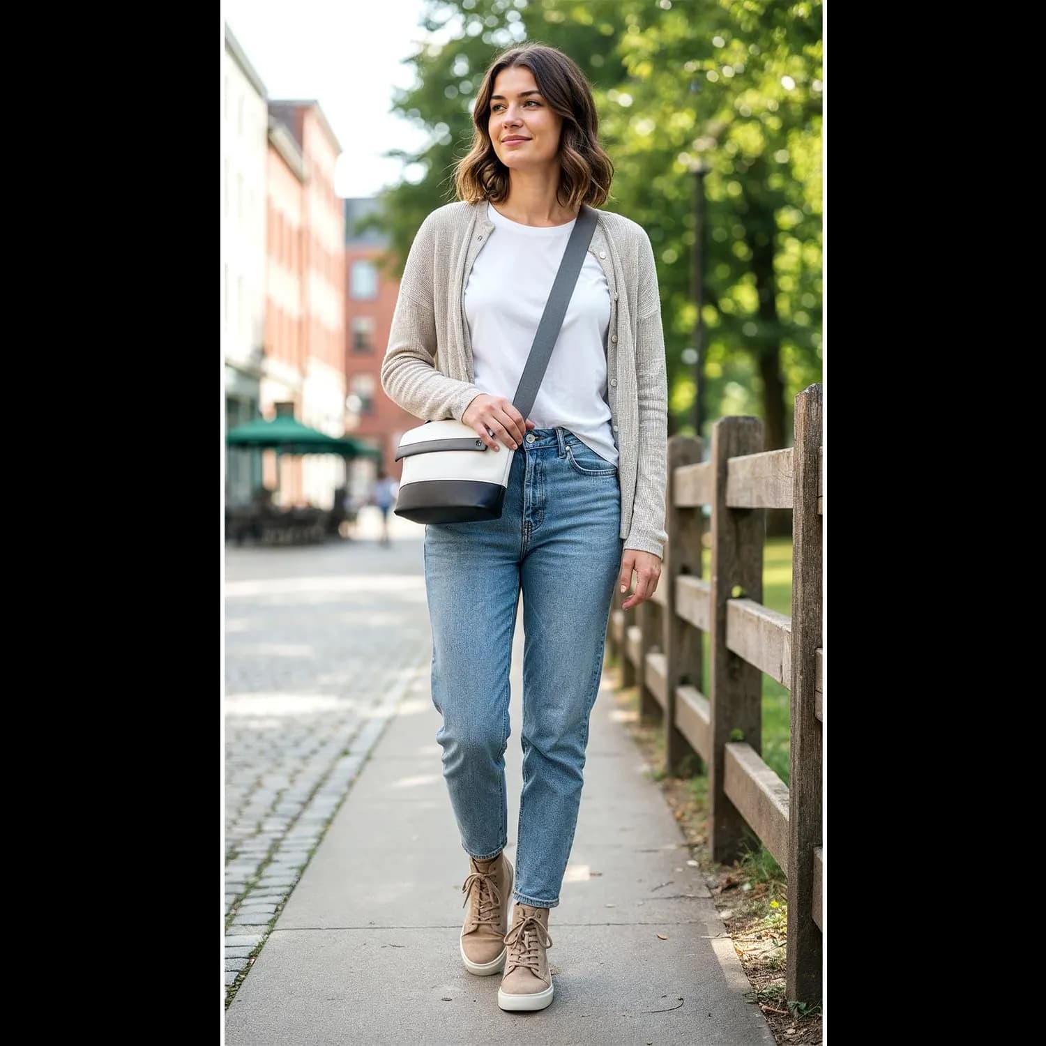 Levelo Ibiza Crossbody Waist Bag — Gray 2
