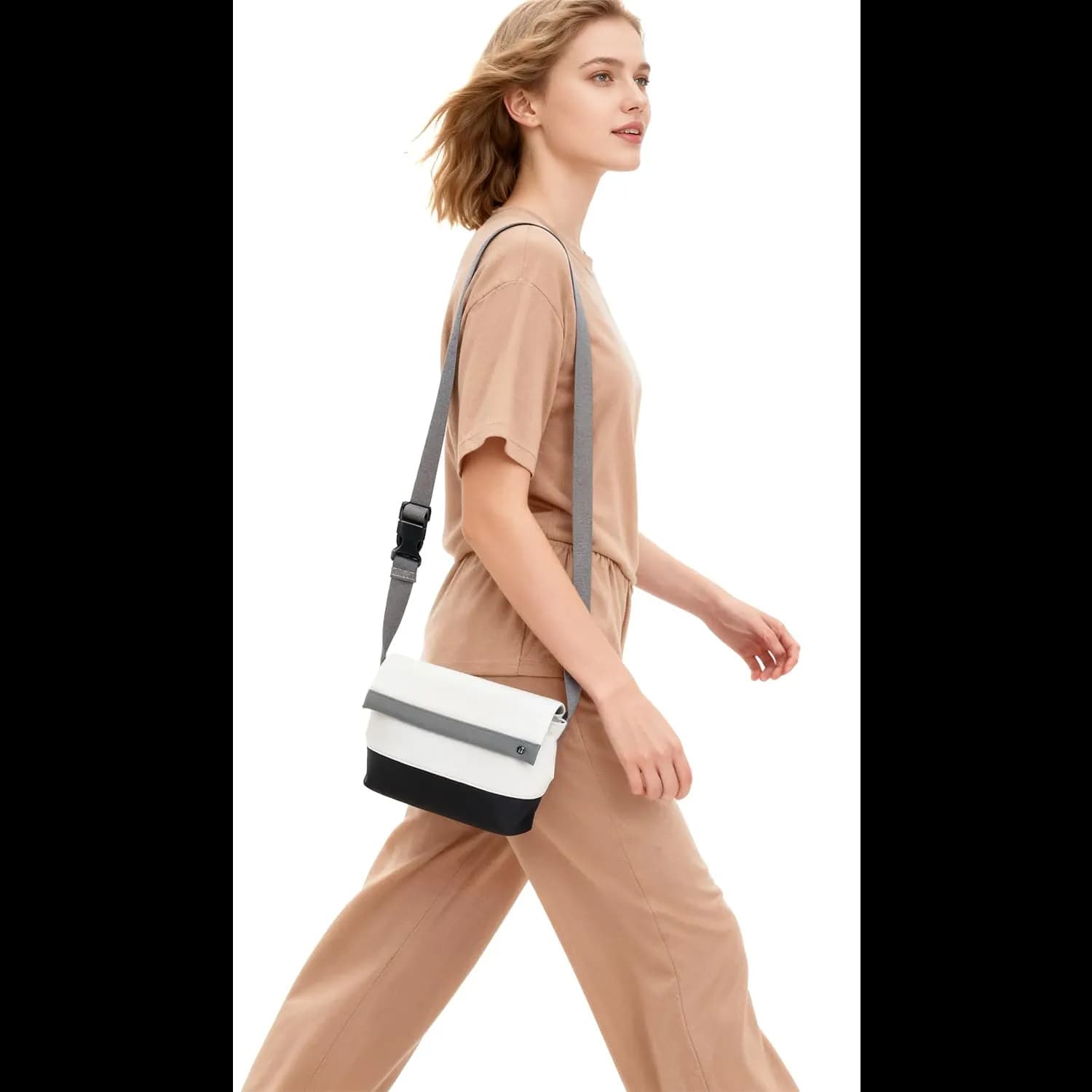 Levelo Ibiza Crossbody Waist Bag — Gray 4