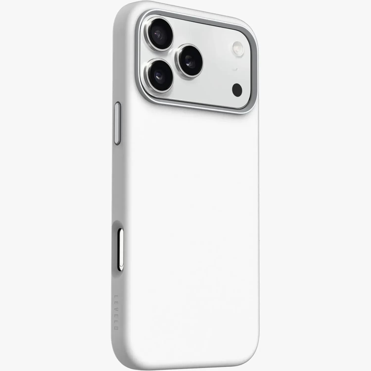 Levelo Iris Magsafe Liquid Silicone Case — Silver 1