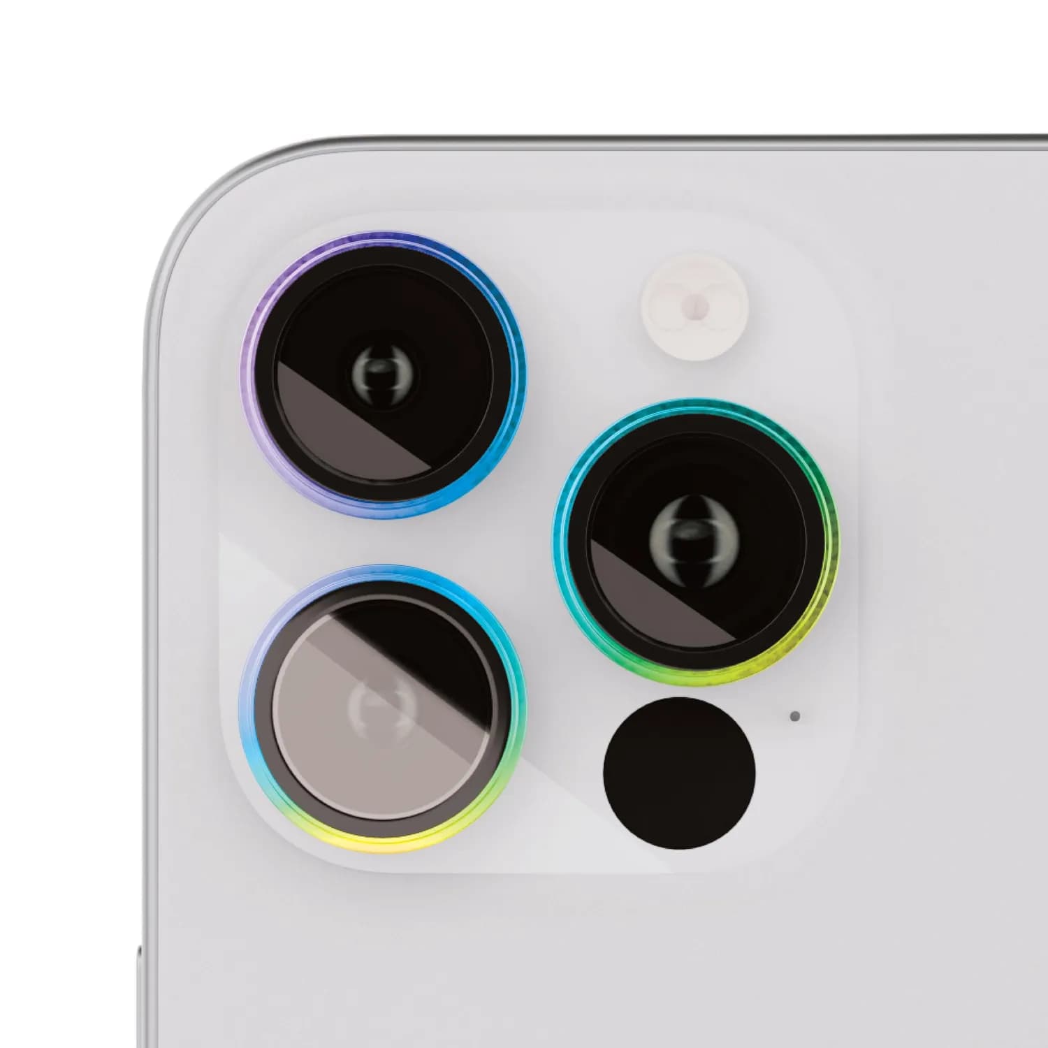 Levelo Camera Lens Protector Lucent Trio - 9H Hardness, Titanium, iPhone 15 Pro/15 Pro Max — Titanium 4