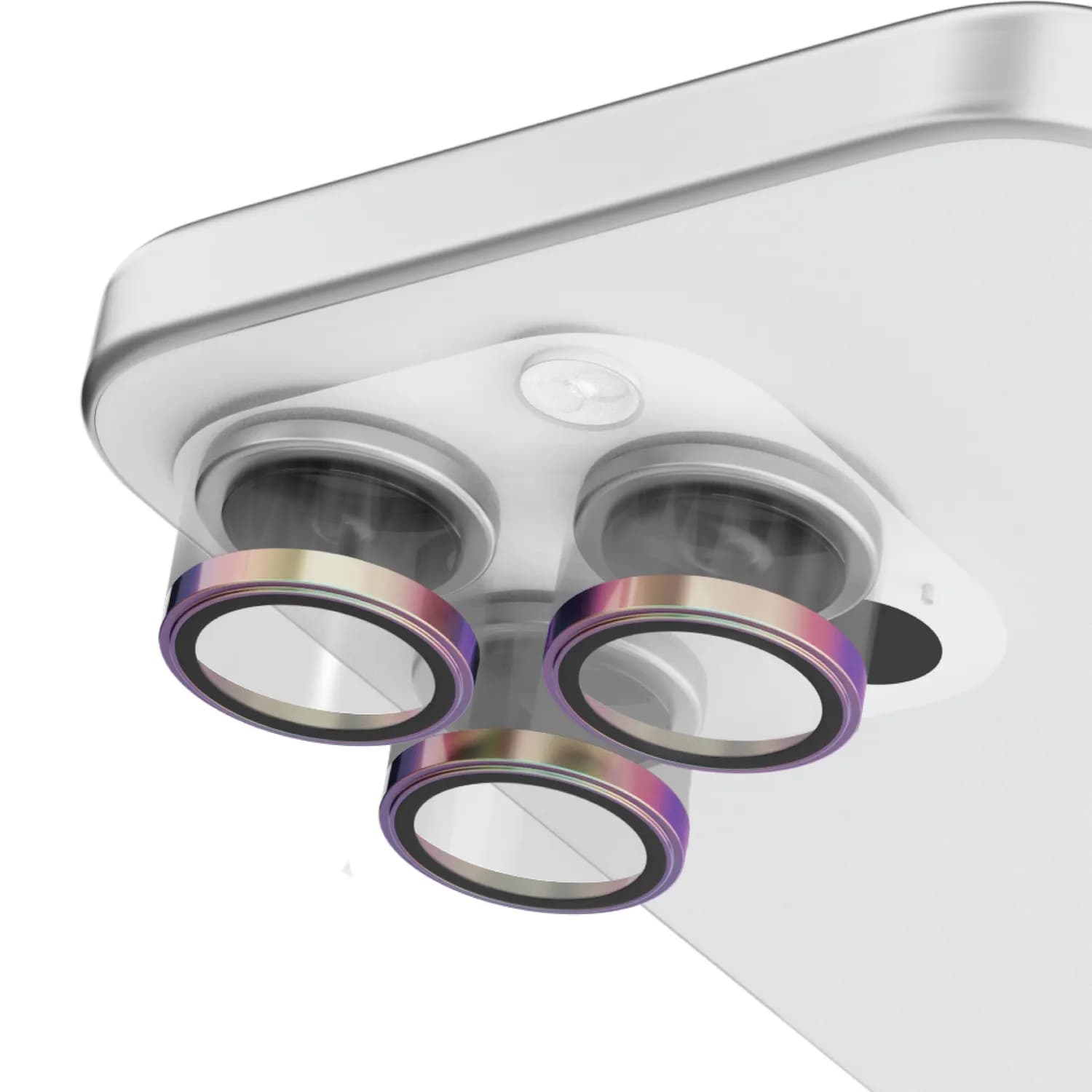 Levelo Camera Lens Protector Lucent Trio - 9H Hardness, Titanium, iPhone 15 Pro/15 Pro Max — Titanium 5