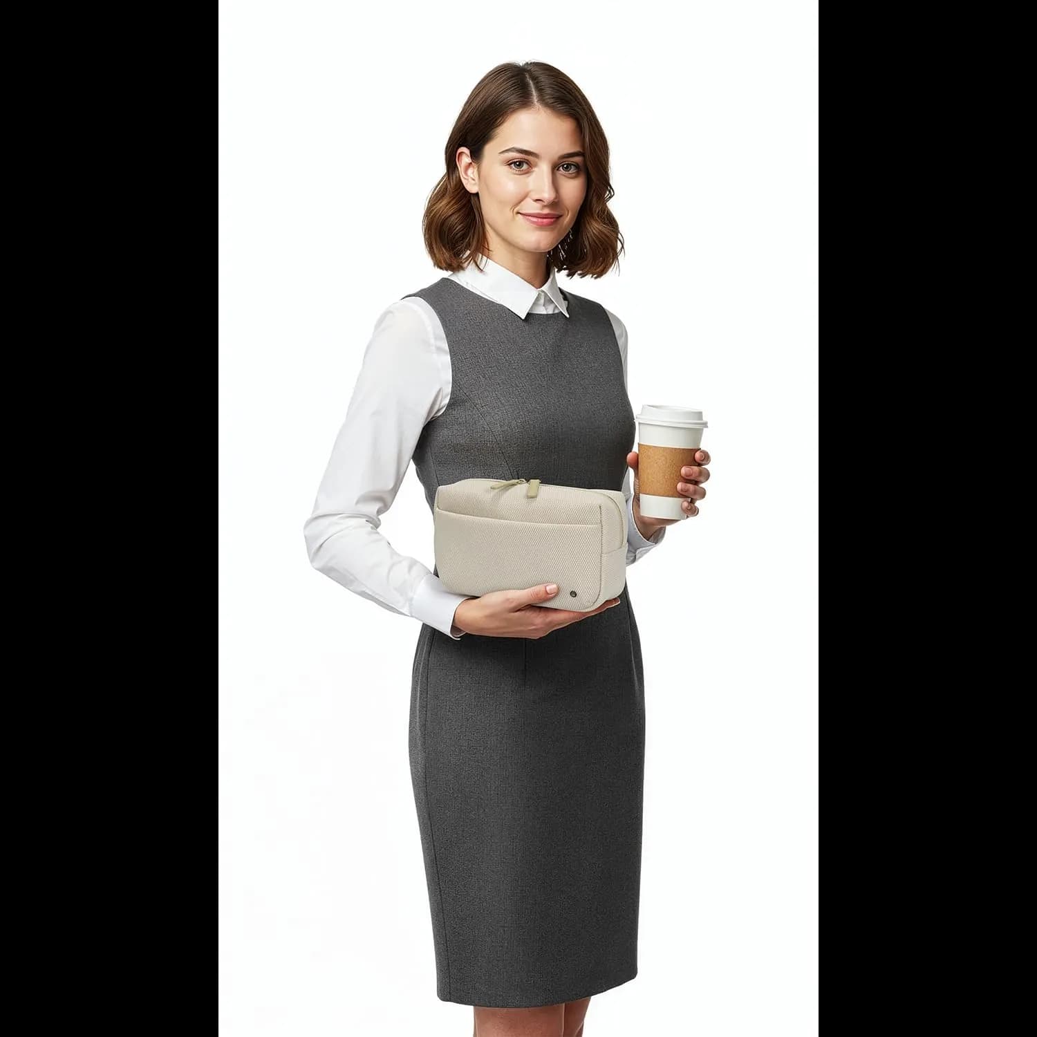 Levelo Leon Tech Organizer Pouch — Beige 3