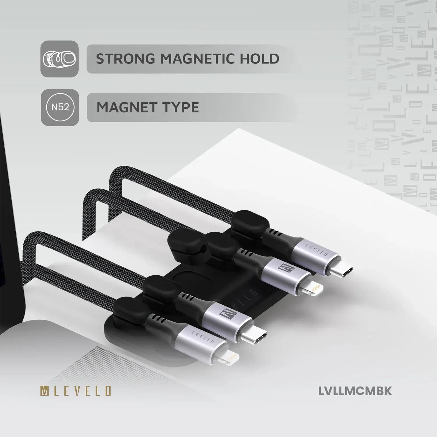 Levelo Livia Detachable Magnetic Cable Management 3