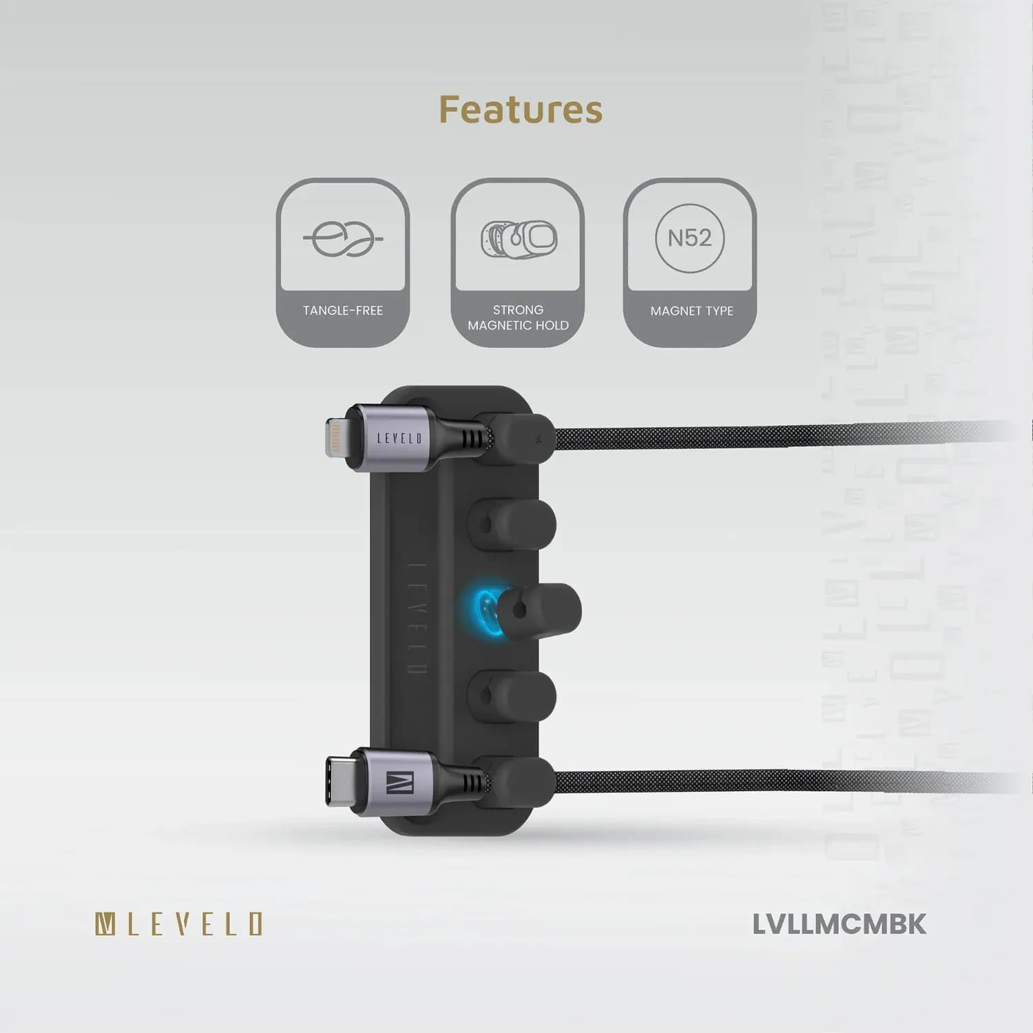 Levelo Livia Detachable Magnetic Cable Management 4