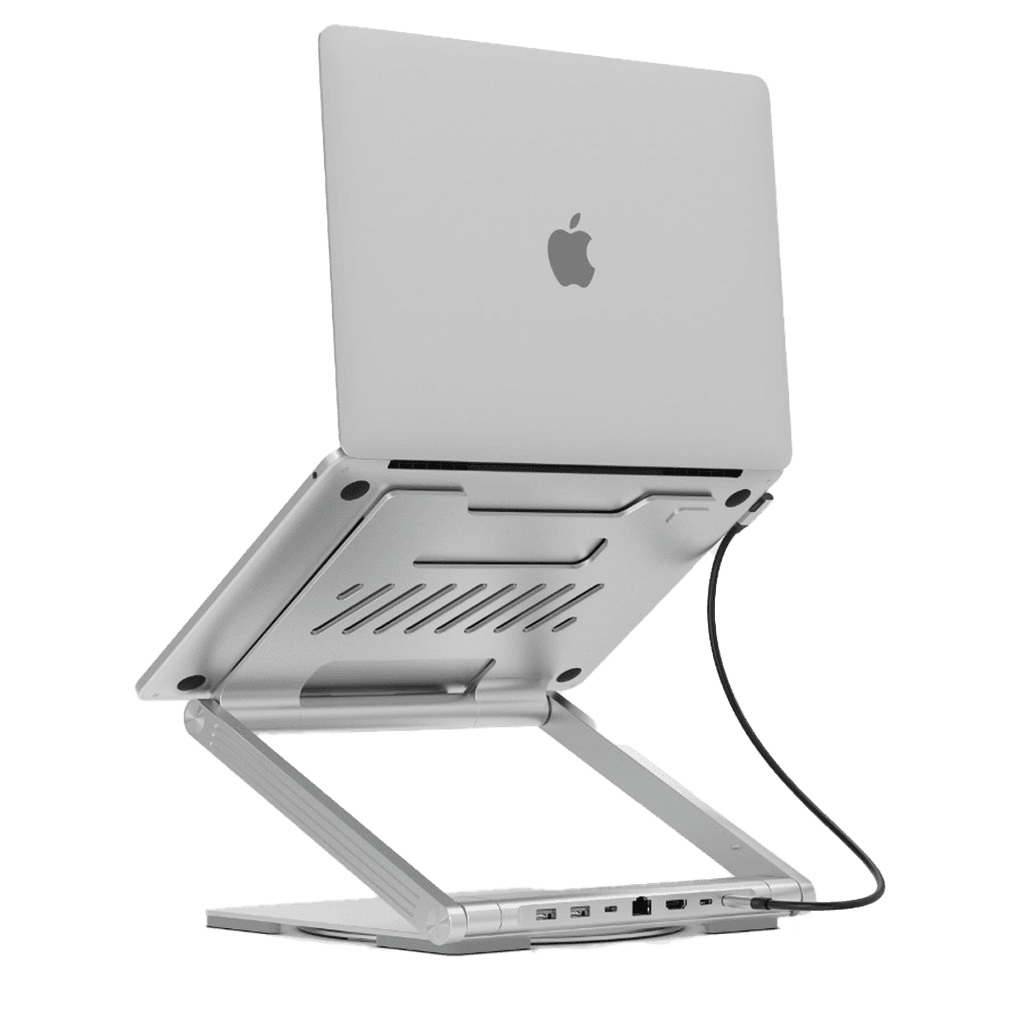 Levelo AeroLink Laptop Stand With Built-In Portable 7 In 1 Hub