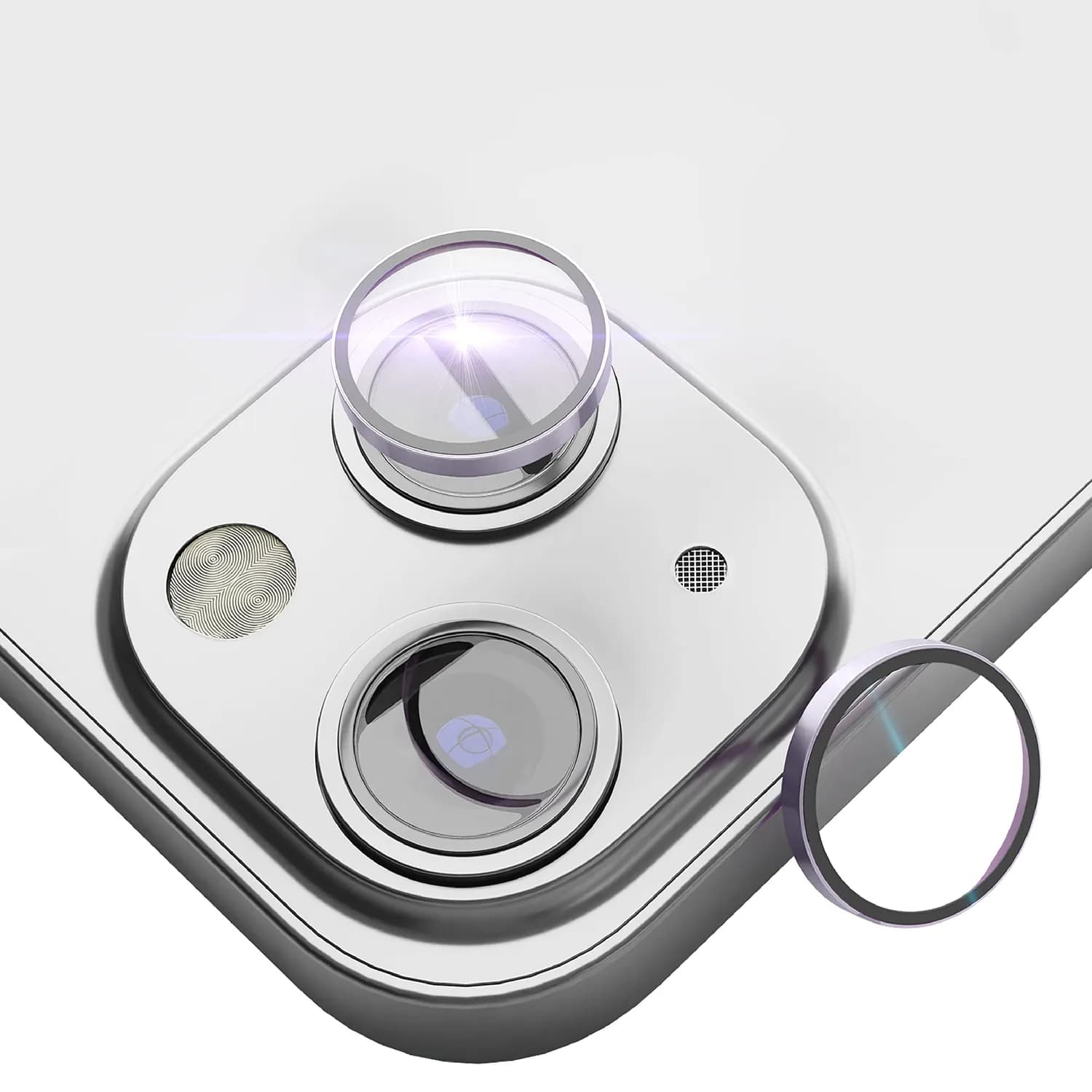 Levelo Lucent Duo 9H Hardness Camera Lens Protector — Purple 2