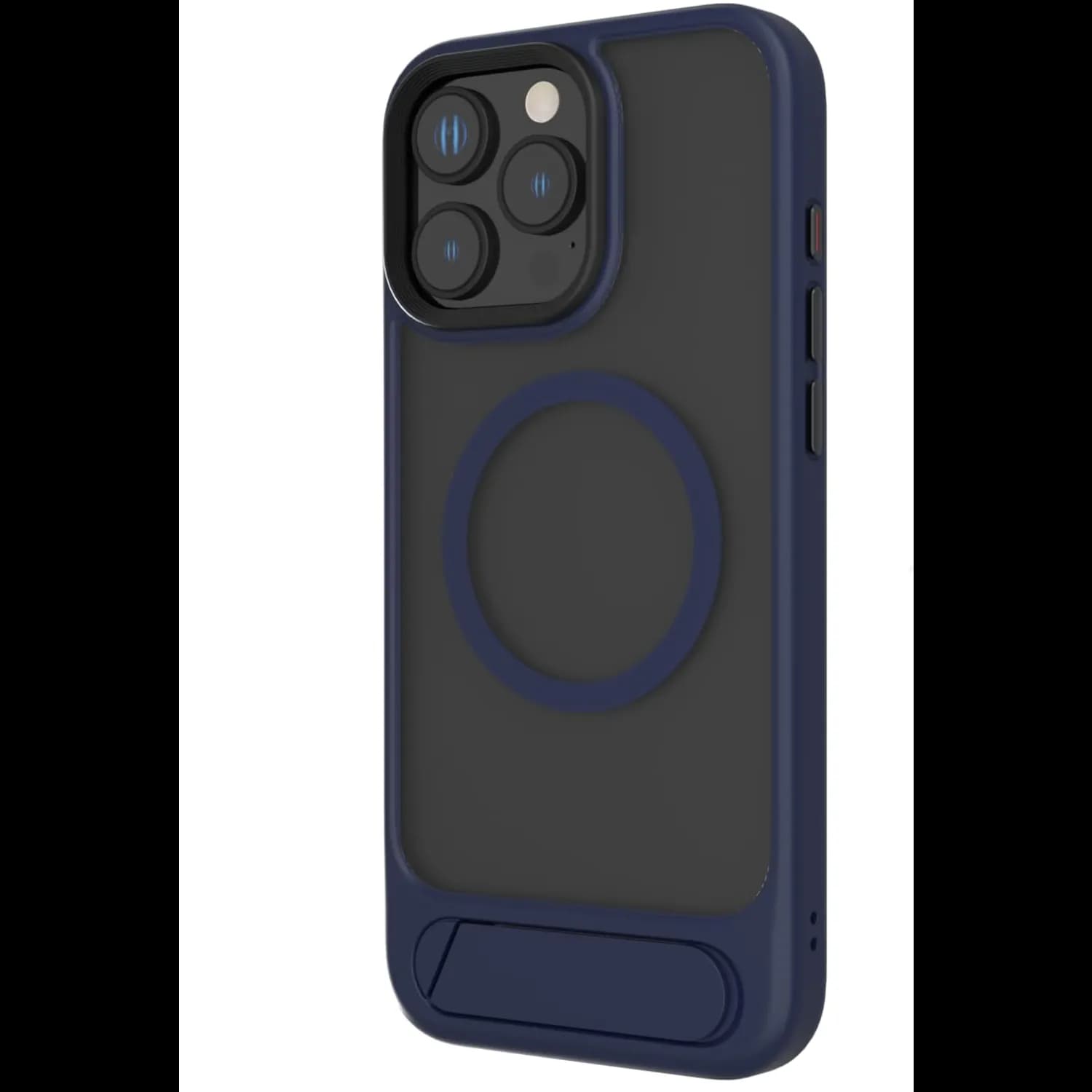 Levelo Matteo Case iPhone 16 Pro Max - Bottom Stand Grip, Blue — Blue 1 Levelo Matteo Case iPhone 16 Pro Max - Bottom Stand Grip, Blue — Blue 1