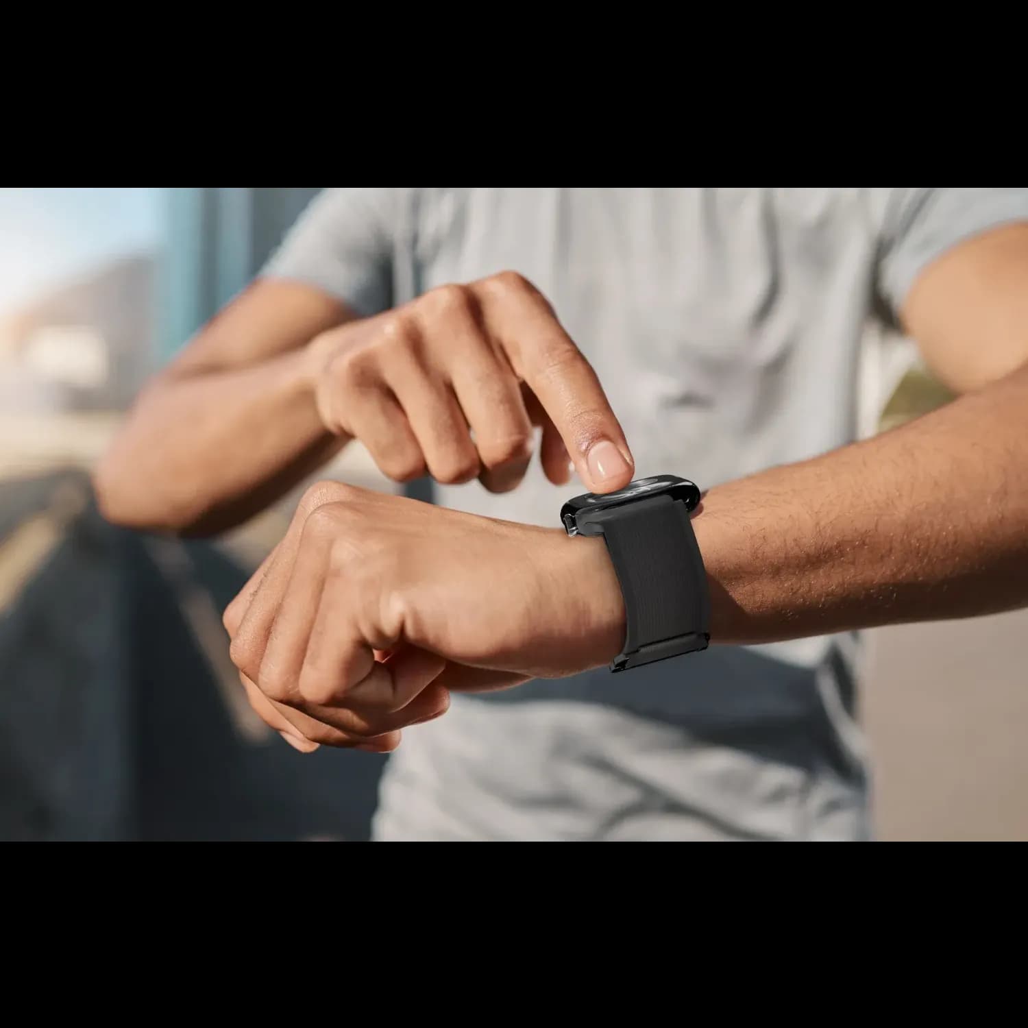Levelo Malo Nylon Watch Strap — Black 2