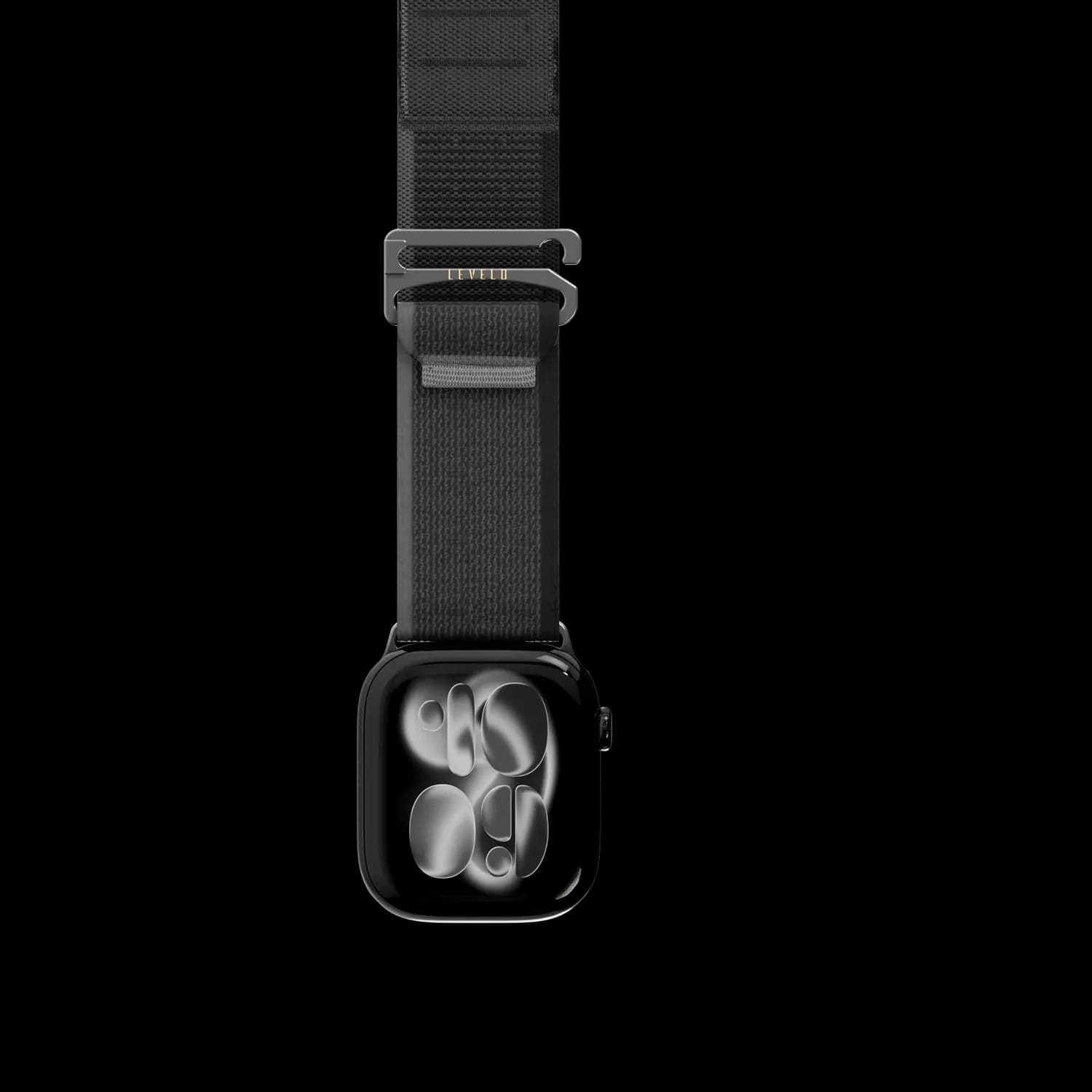 Levelo Malo Nylon Watch Strap — Black 3