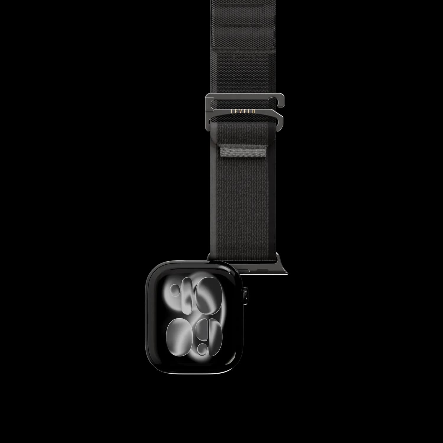 Levelo Malo Nylon Watch Strap — Black 4