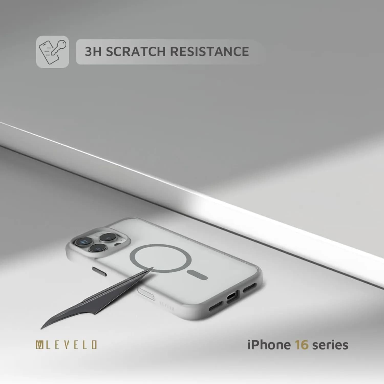 Levelo MagSafe Solo Case — Gray 4