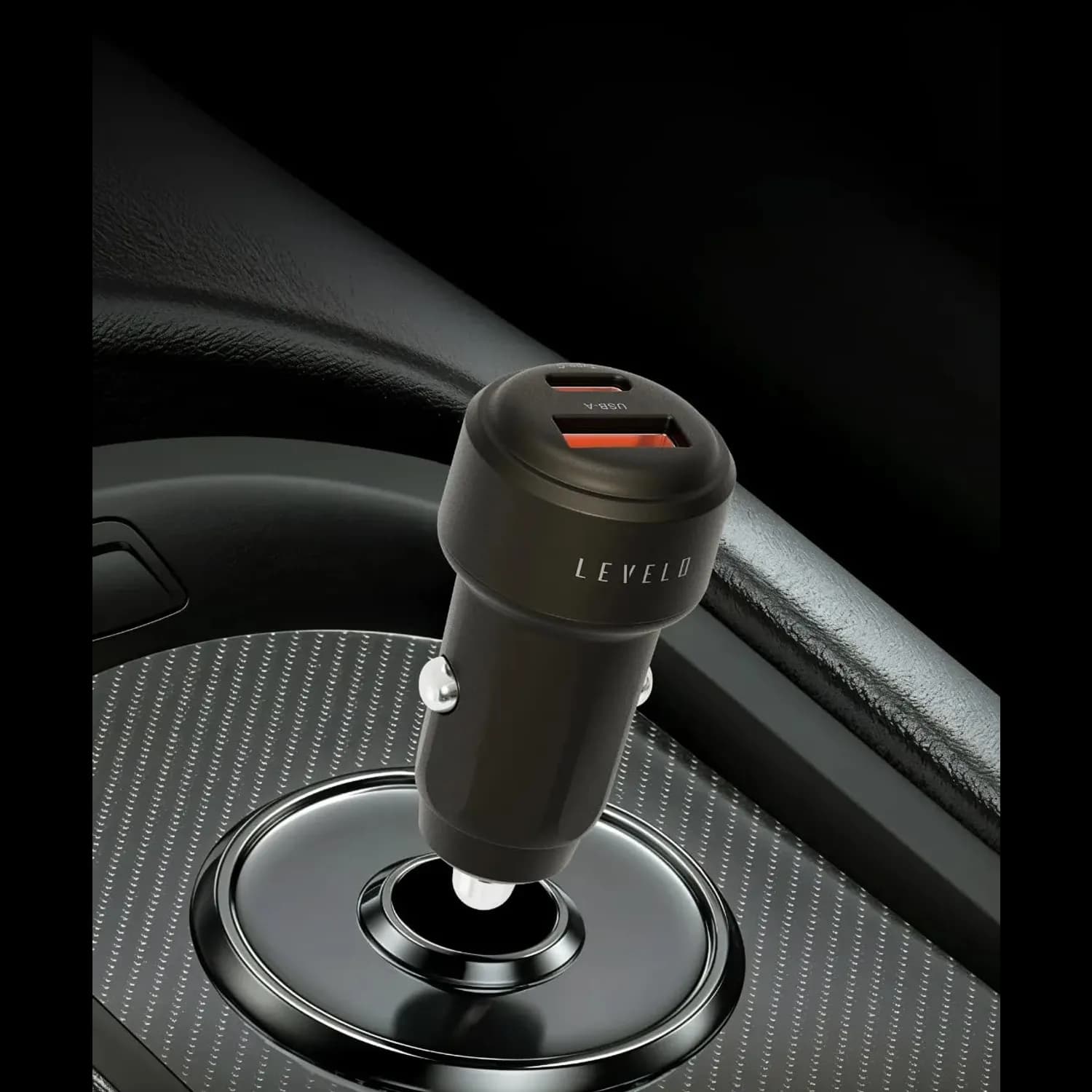 Levelo Nori Mini 60W Car Charger Type-C to Type-C Cable 2