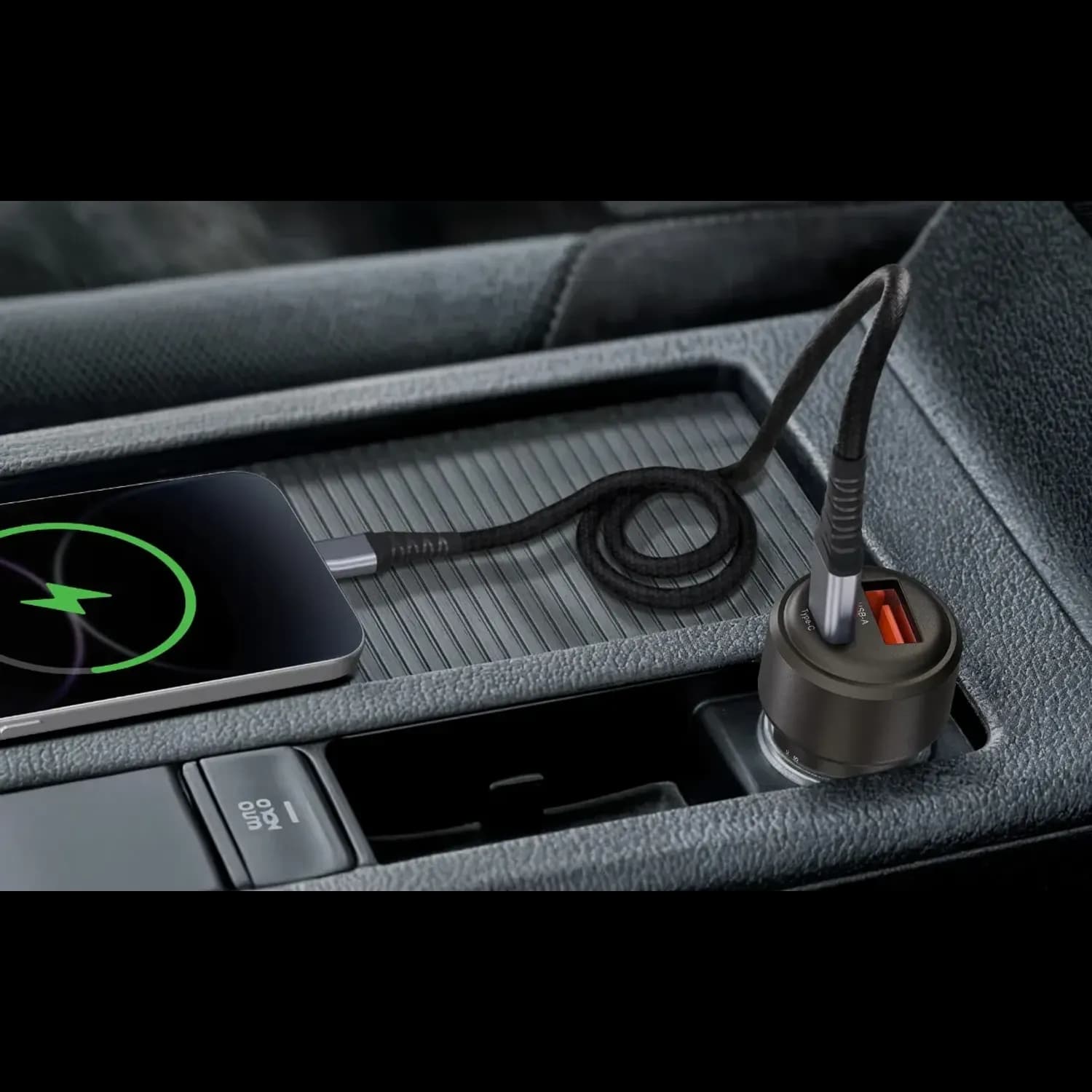 Levelo Nori Mini 60W Car Charger — Black 2