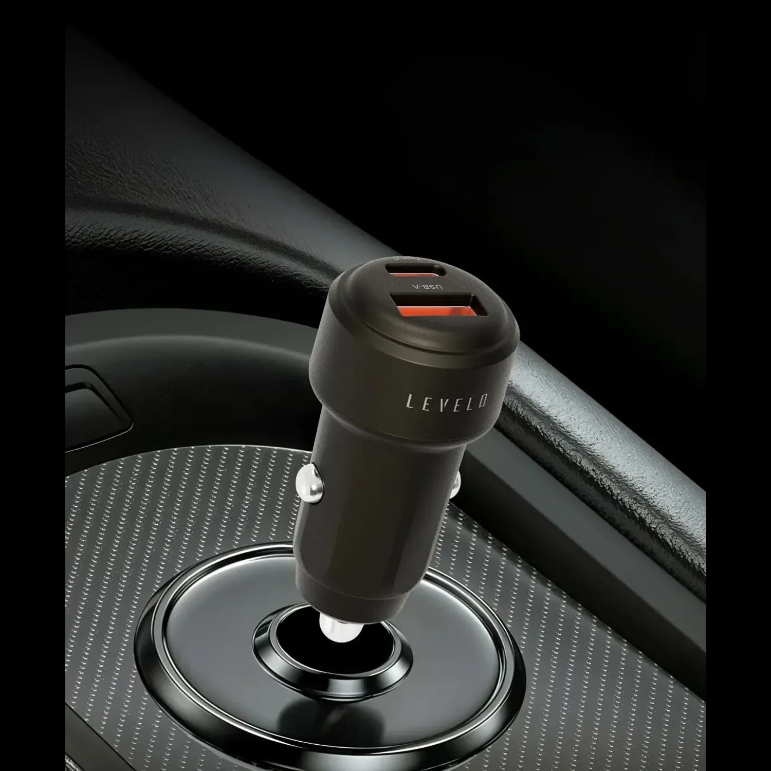 Levelo Nori Mini 60W Car Charger — Black 4