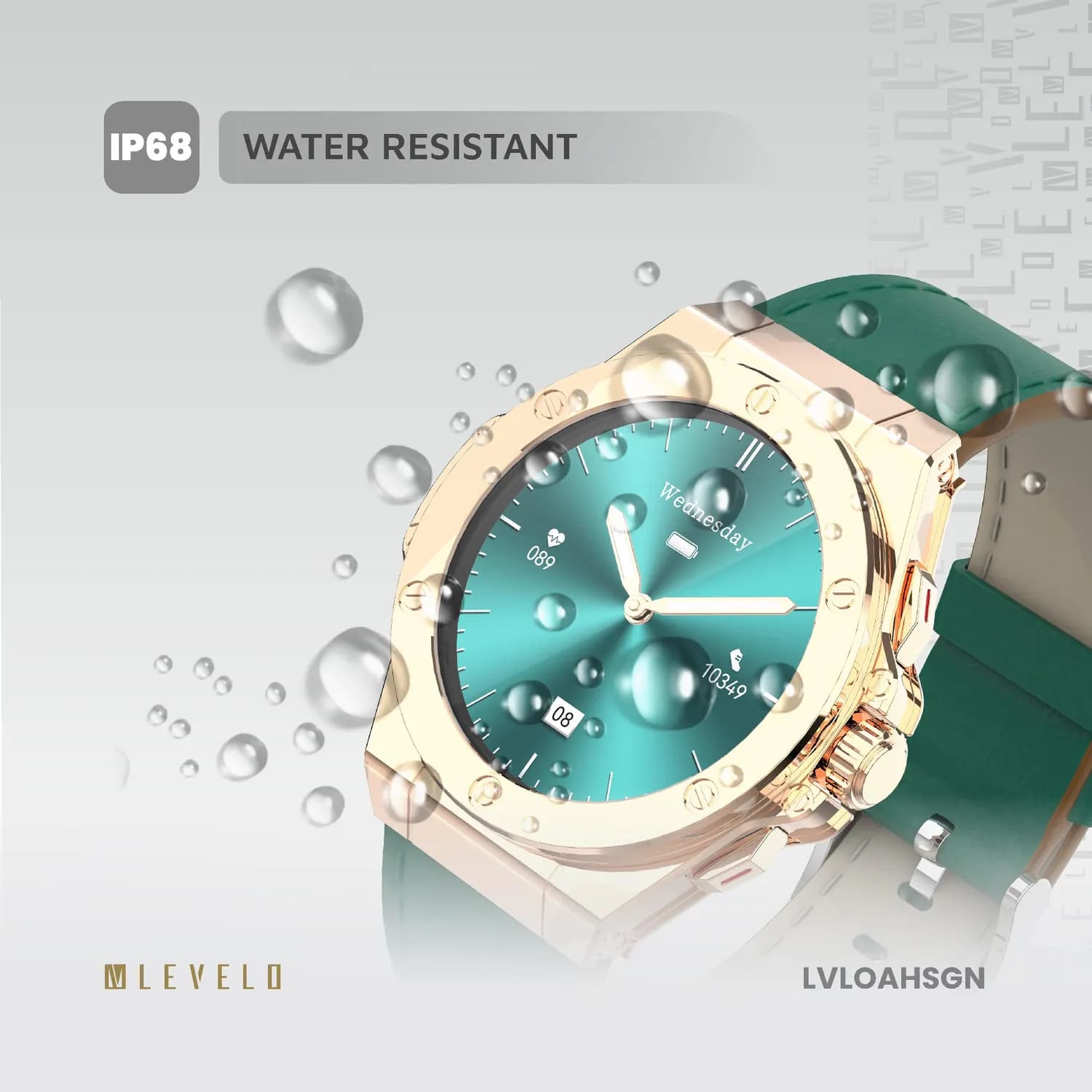 Levelo Oak Automatique Hybrid Smartwatch — Green 3