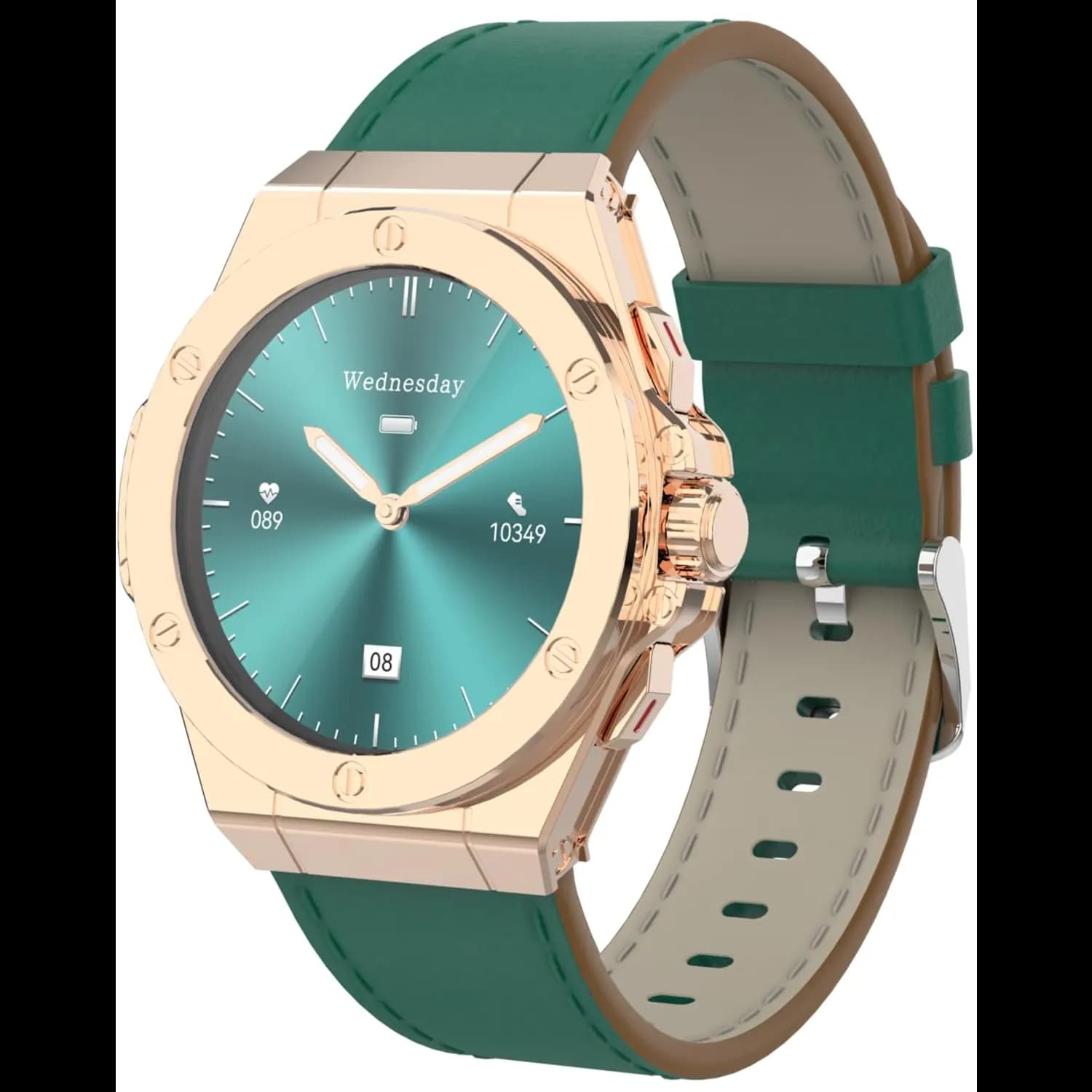 Levelo Oak Automatique Hybrid Smartwatch — Green 1