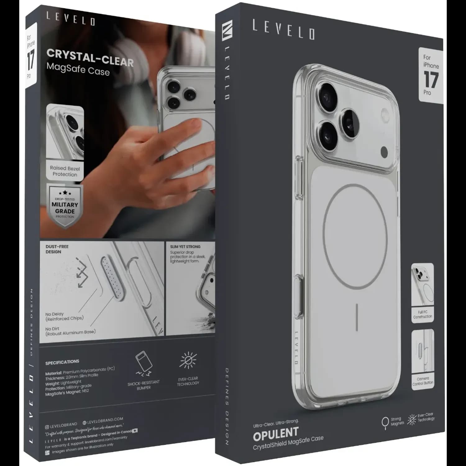 Levelo Opulent Full PC MagSafe Case 3