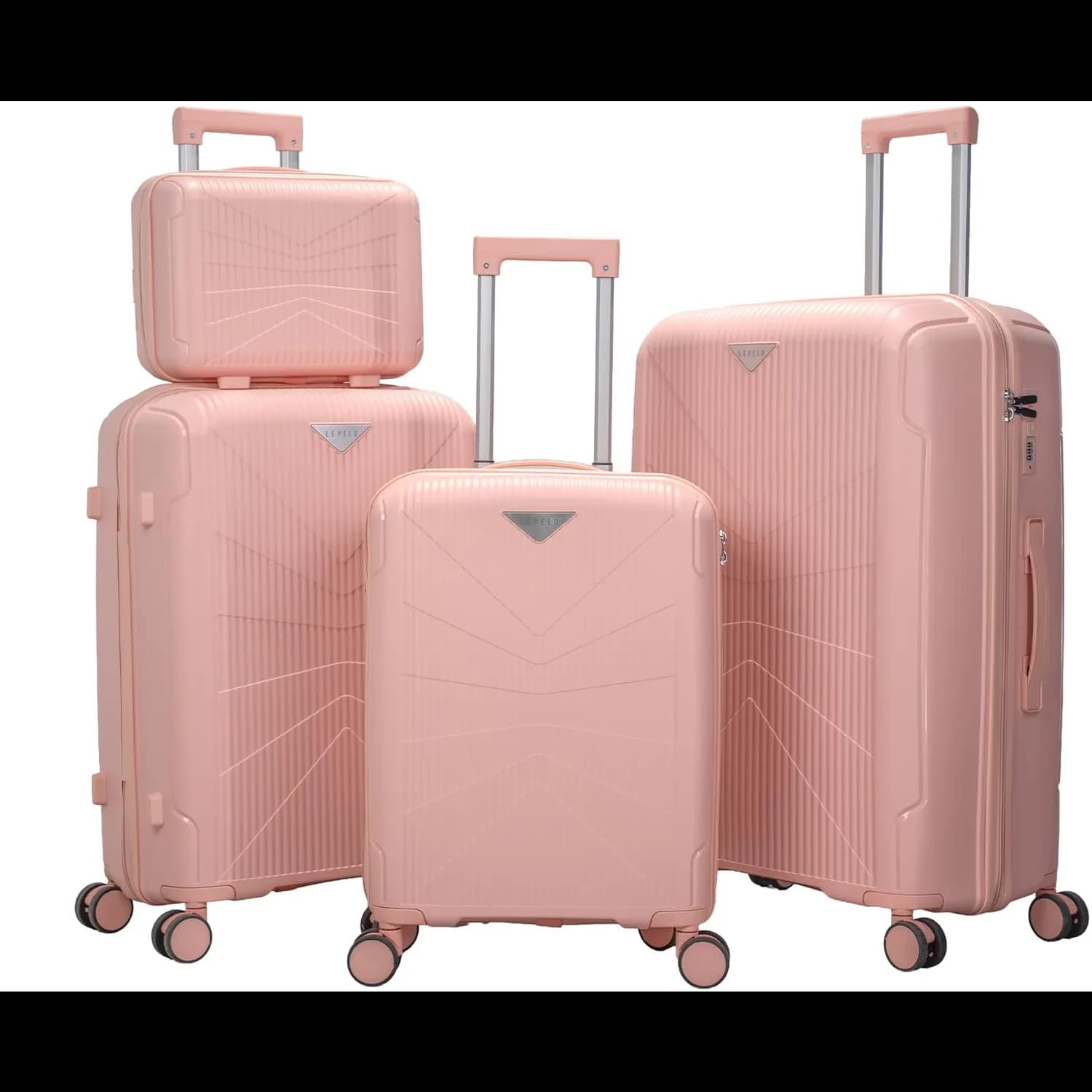 Levelo RoamQuattuor PP Set Of 4 Travel Luggage — Pink 2