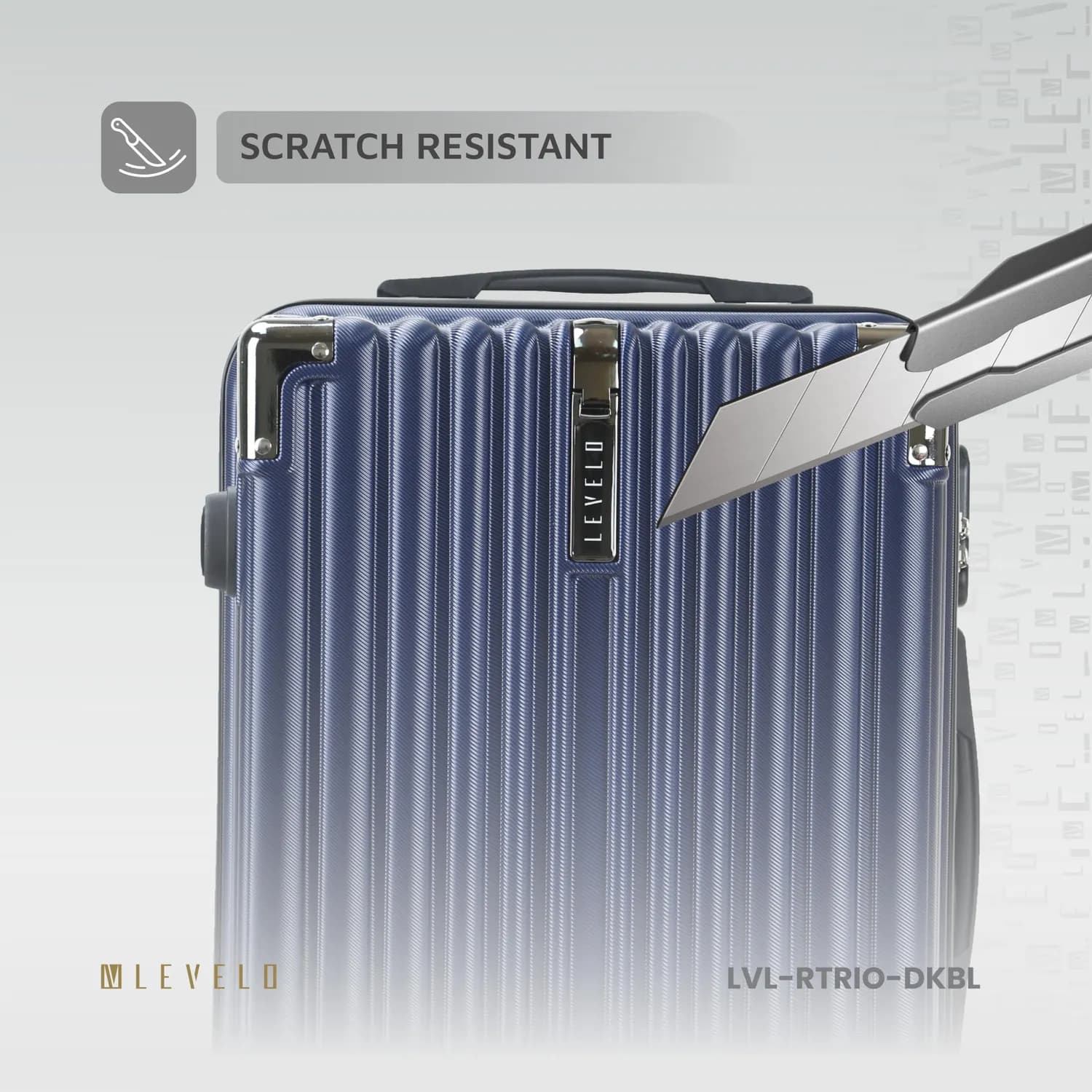 Levelo RoamTrio ABS 3 Set Luggage — Blue 5
