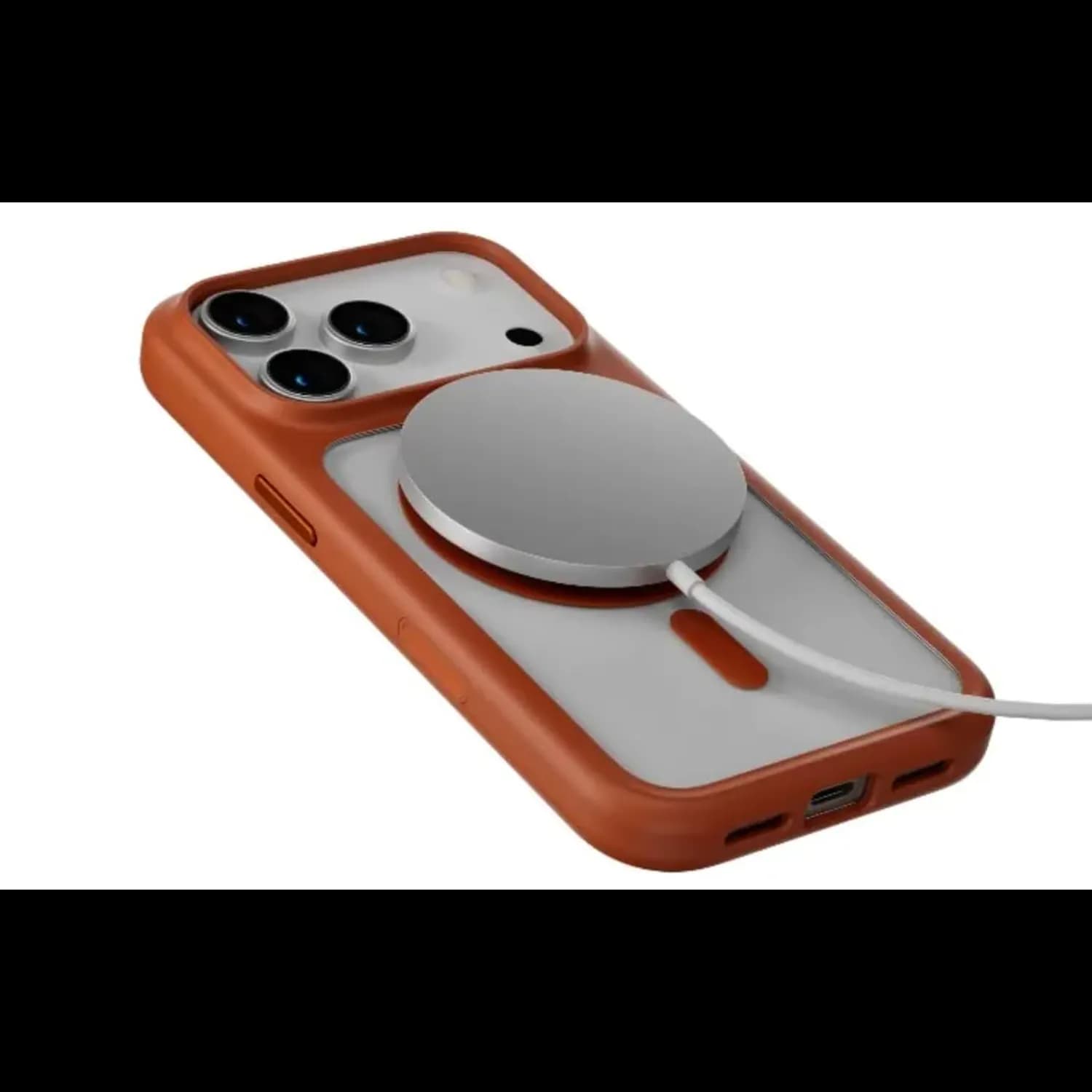 Levelo Solo Matte MagSafe Case — Orange 3