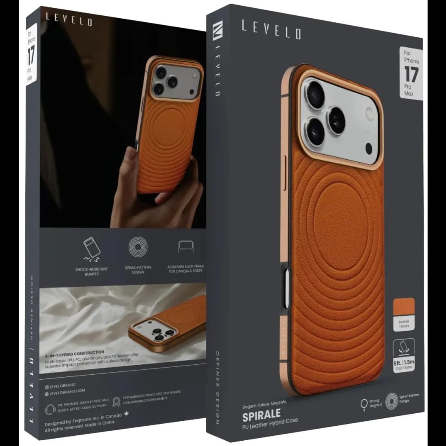 Levelo Spirale Case — Orange 3