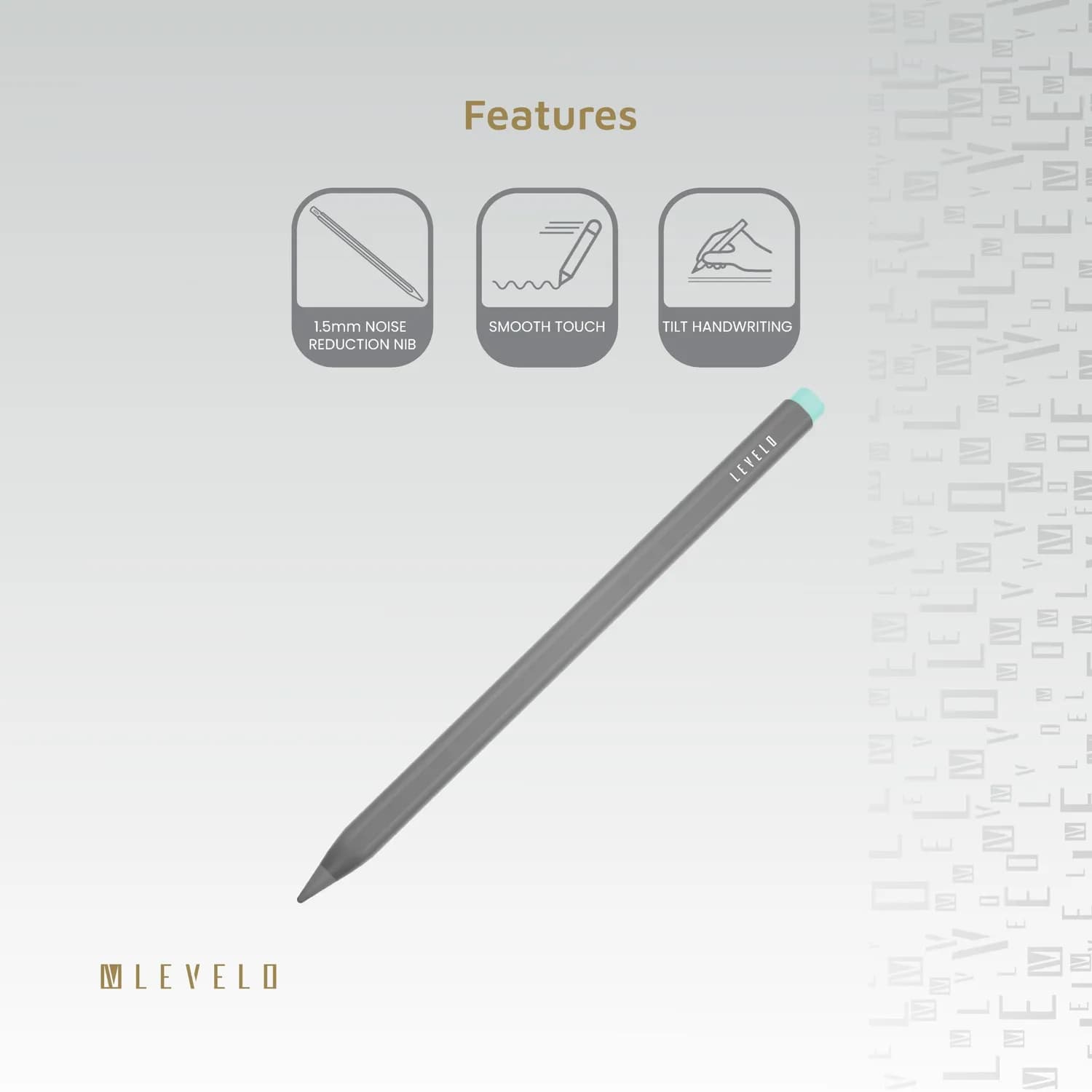 Levelo SkyTip Stylus Pen with Retractable Plunge Design for iPad 3