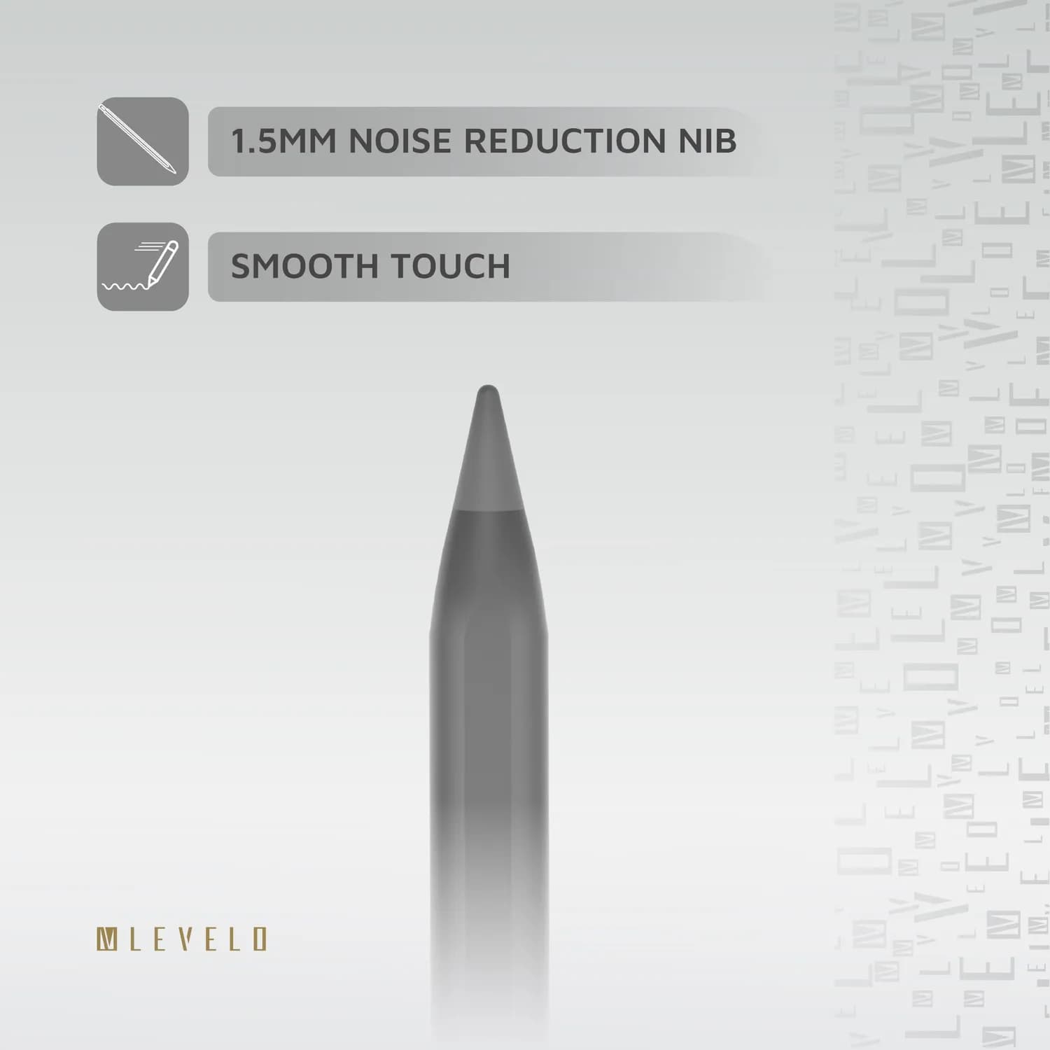 Levelo SkyTip Stylus Pen with Retractable Plunge Design for iPad 4