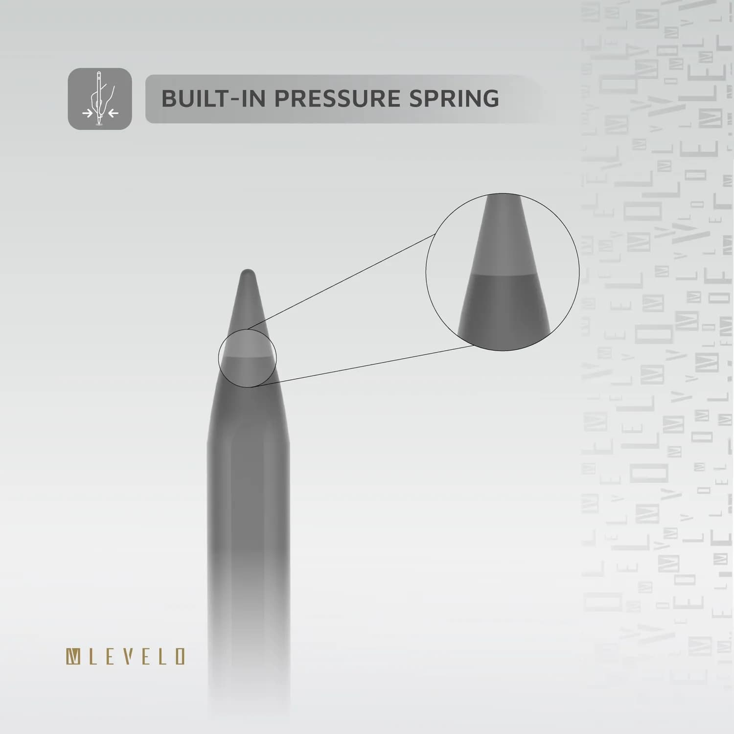 Levelo SkyTip Stylus Pen with Retractable Plunge Design for iPad 5