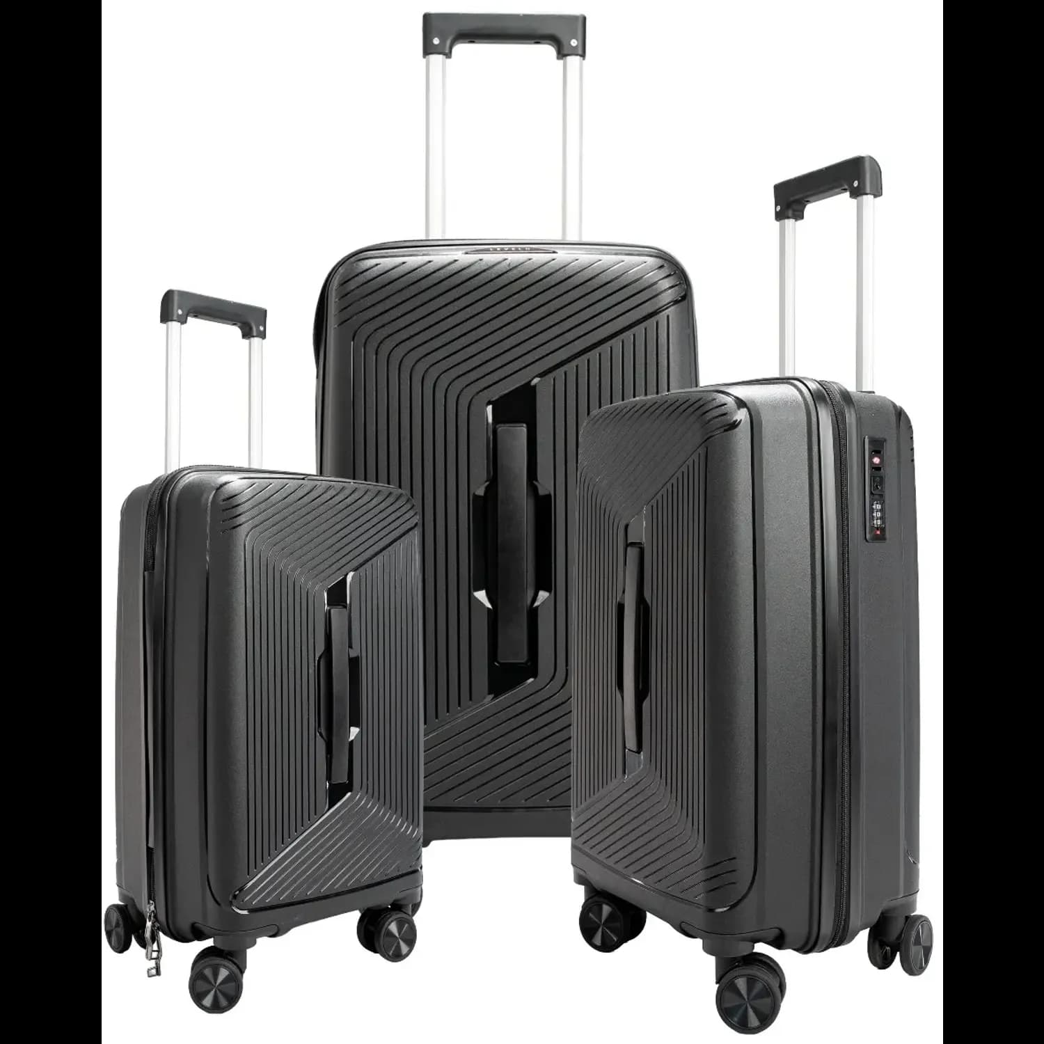 Levelo Tenax PP Unbreakable Set Of 3 Travel Luggage 1