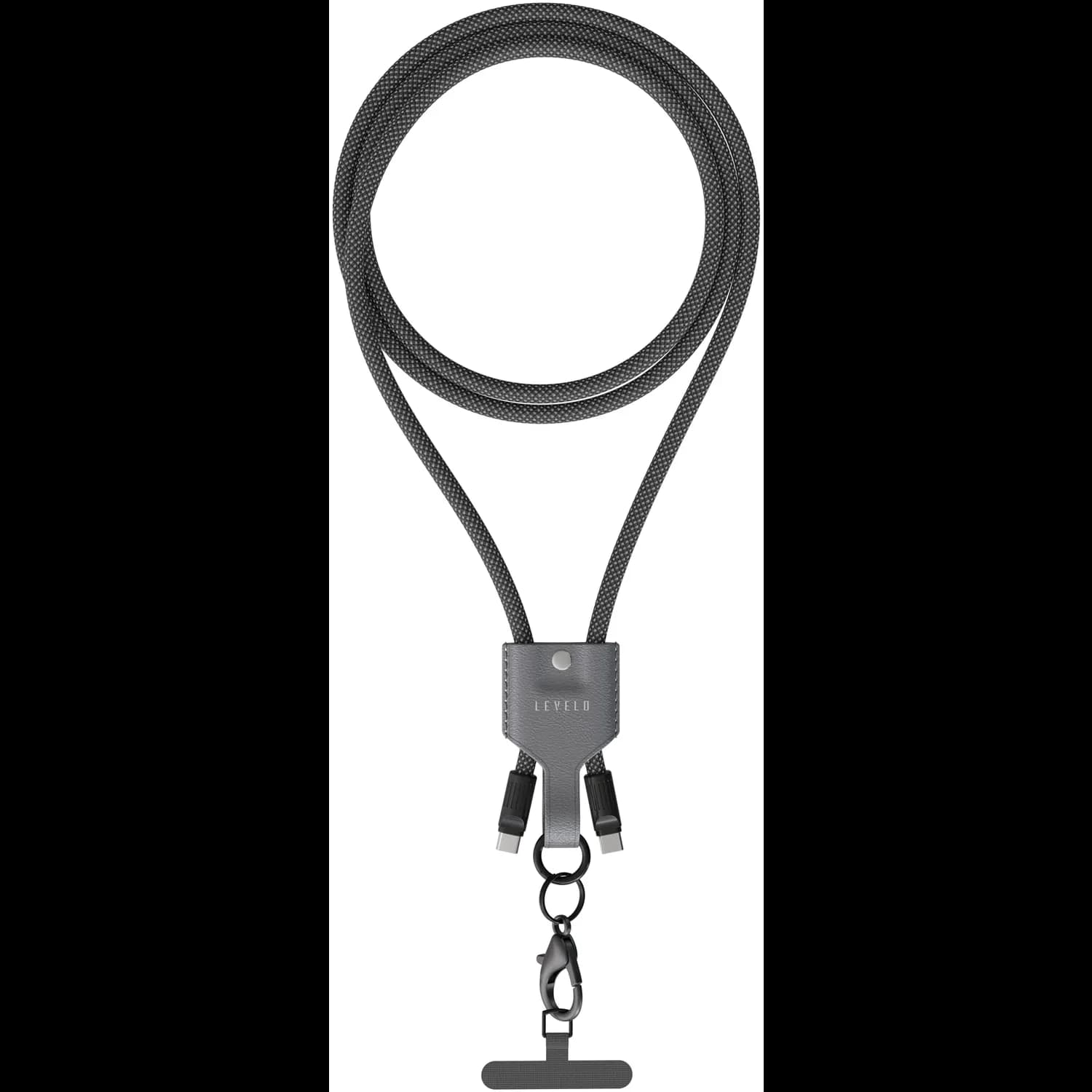 Levelo Crafted for Performance,Built to Carry Tugo Type-C TO  Type-C 60W Lanyard Cable 1