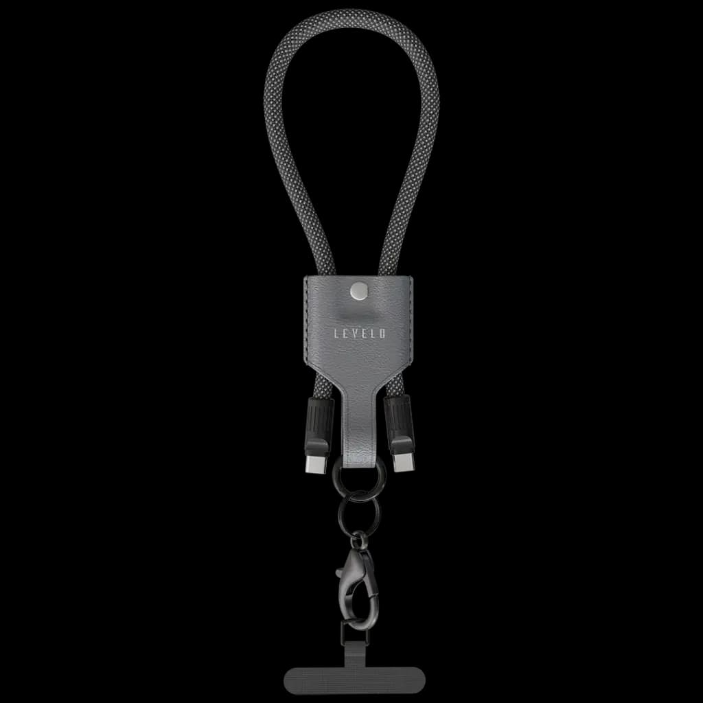 Levelo Crafted for Performance Built to Carry Tugo Type-C TO Type-C 60W Lanyard Cable