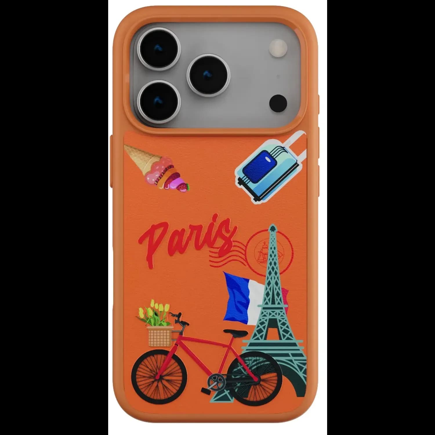 Levelo Vallo PU leather Case With Paris Embroidery Design 1