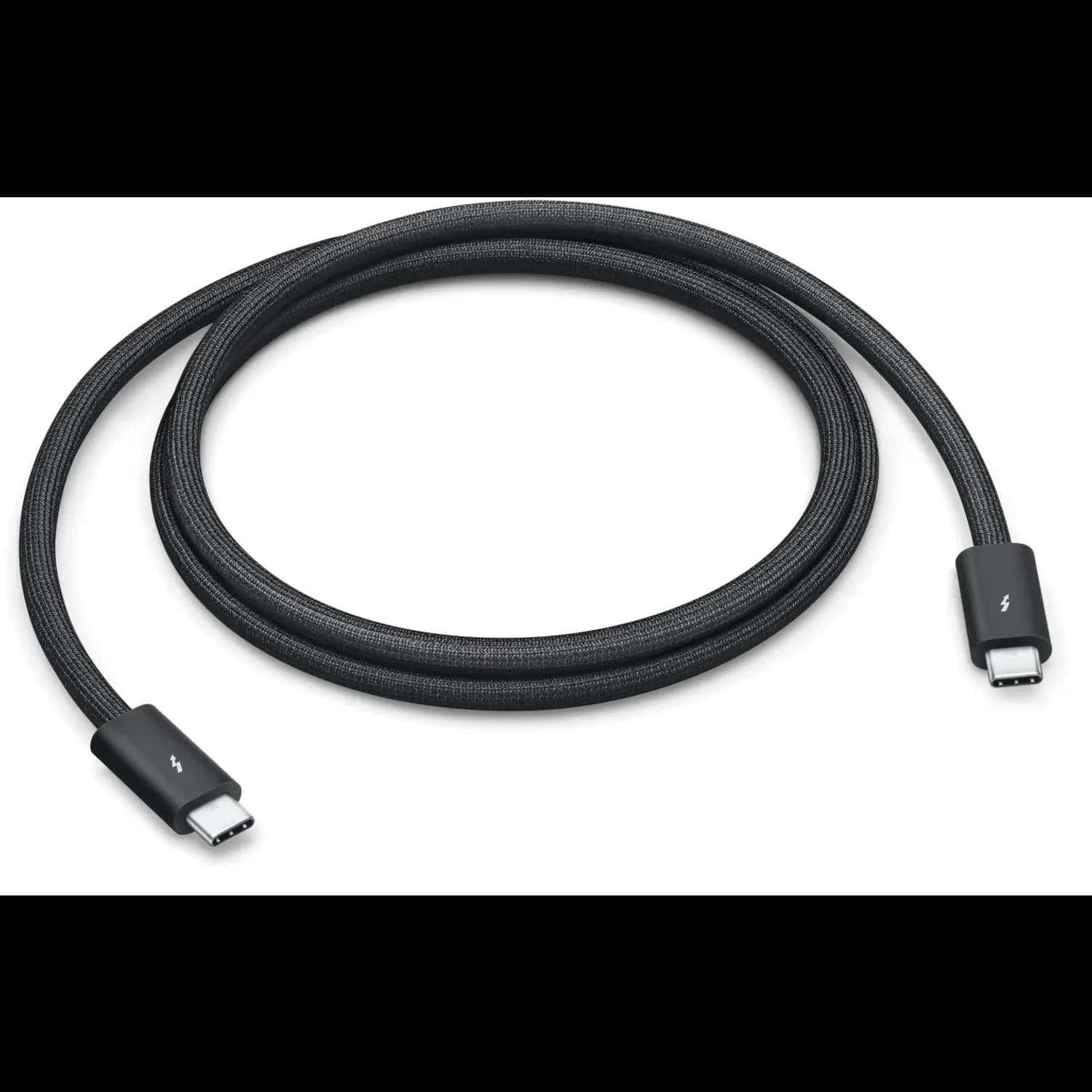 Apple Thunderbolt 5 Pro Cable - 1m, Black Braided Apple Thunderbolt 5 Pro Cable - 1m, Black Braided