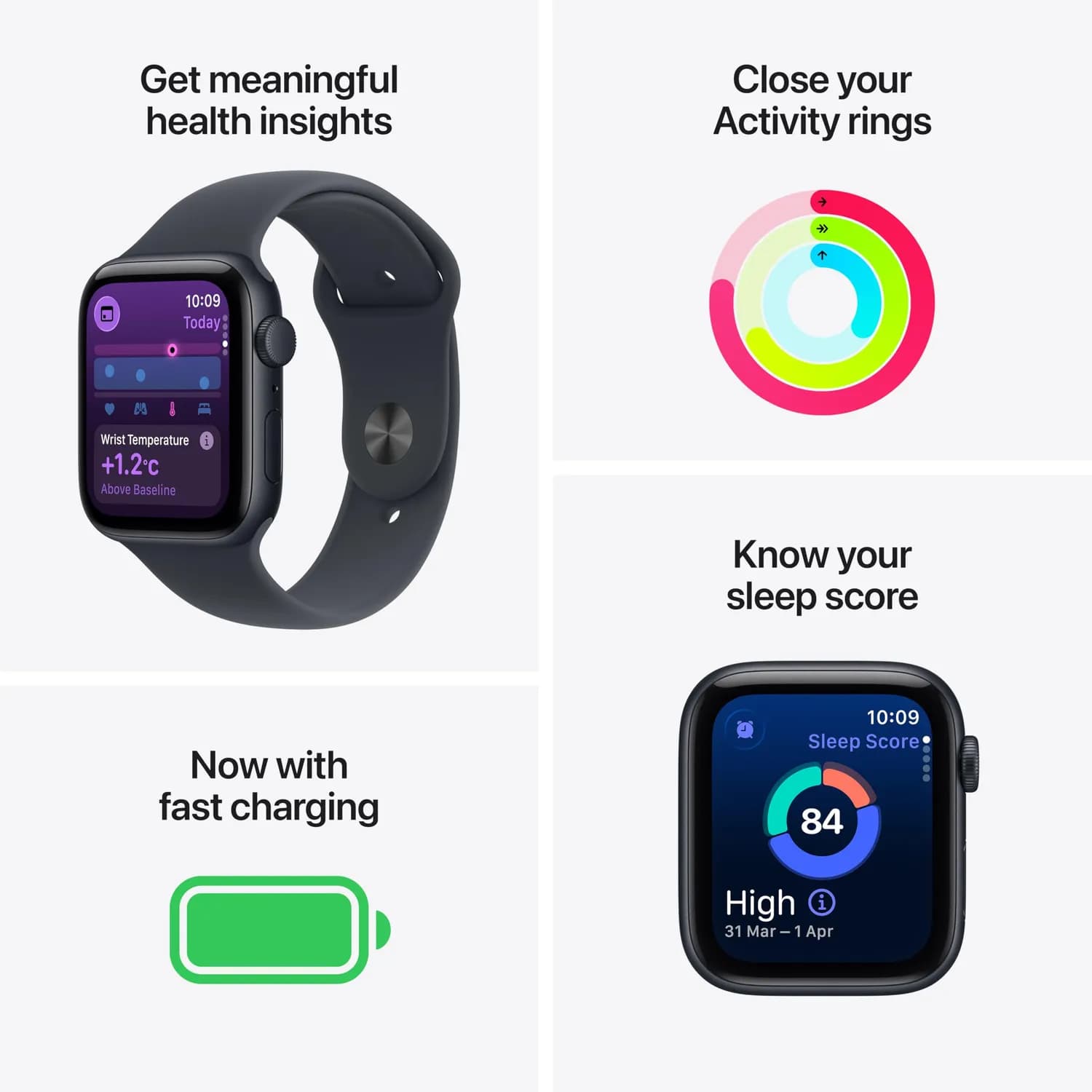 Apple Watch SE 3 GPS 40mm - Starlight Aluminium, Sport Band S/M 2